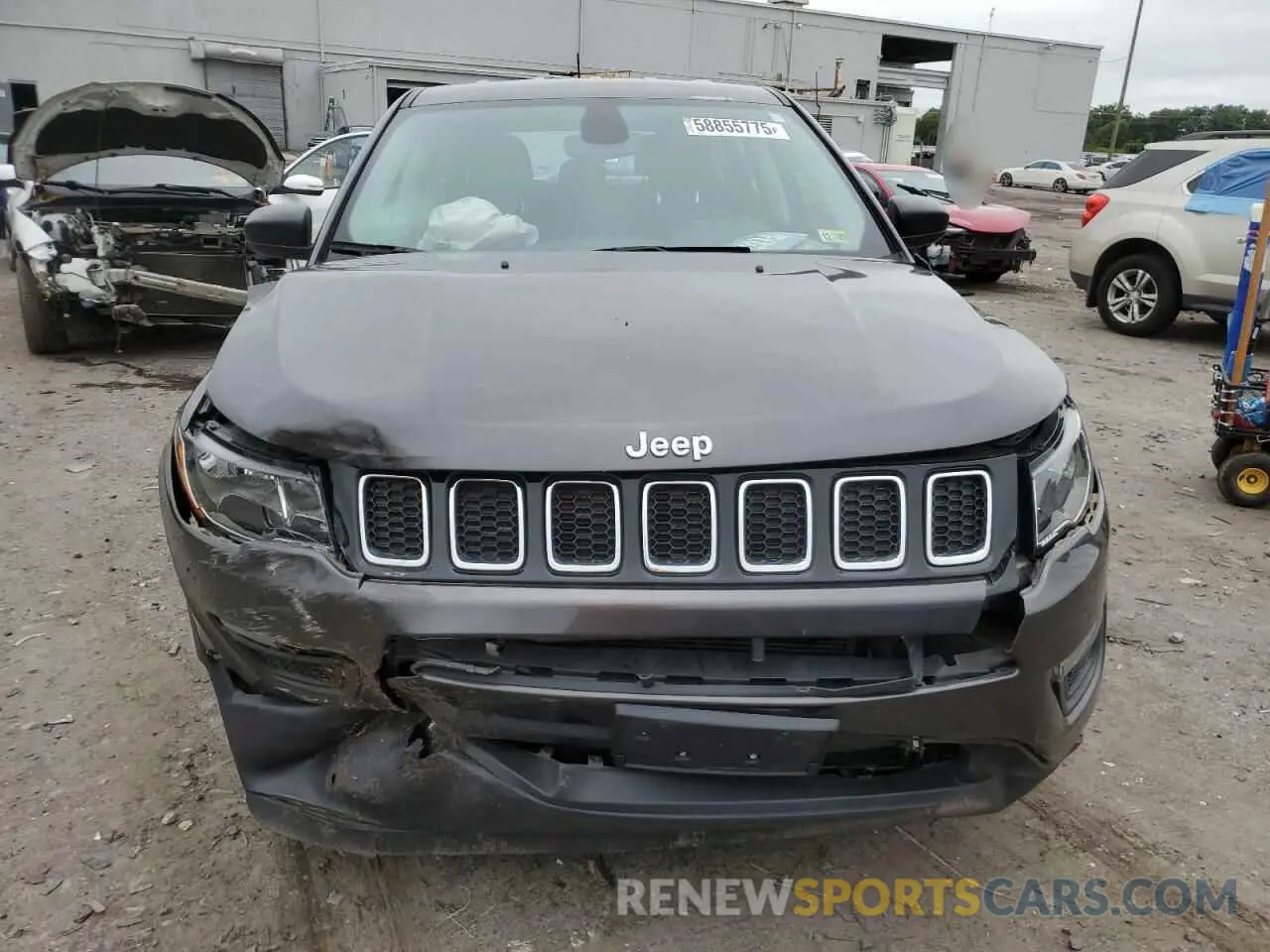 5 fotografías del automóvil dañado 3C4NJDAB9MT521057 JEEP COMPASS 2021