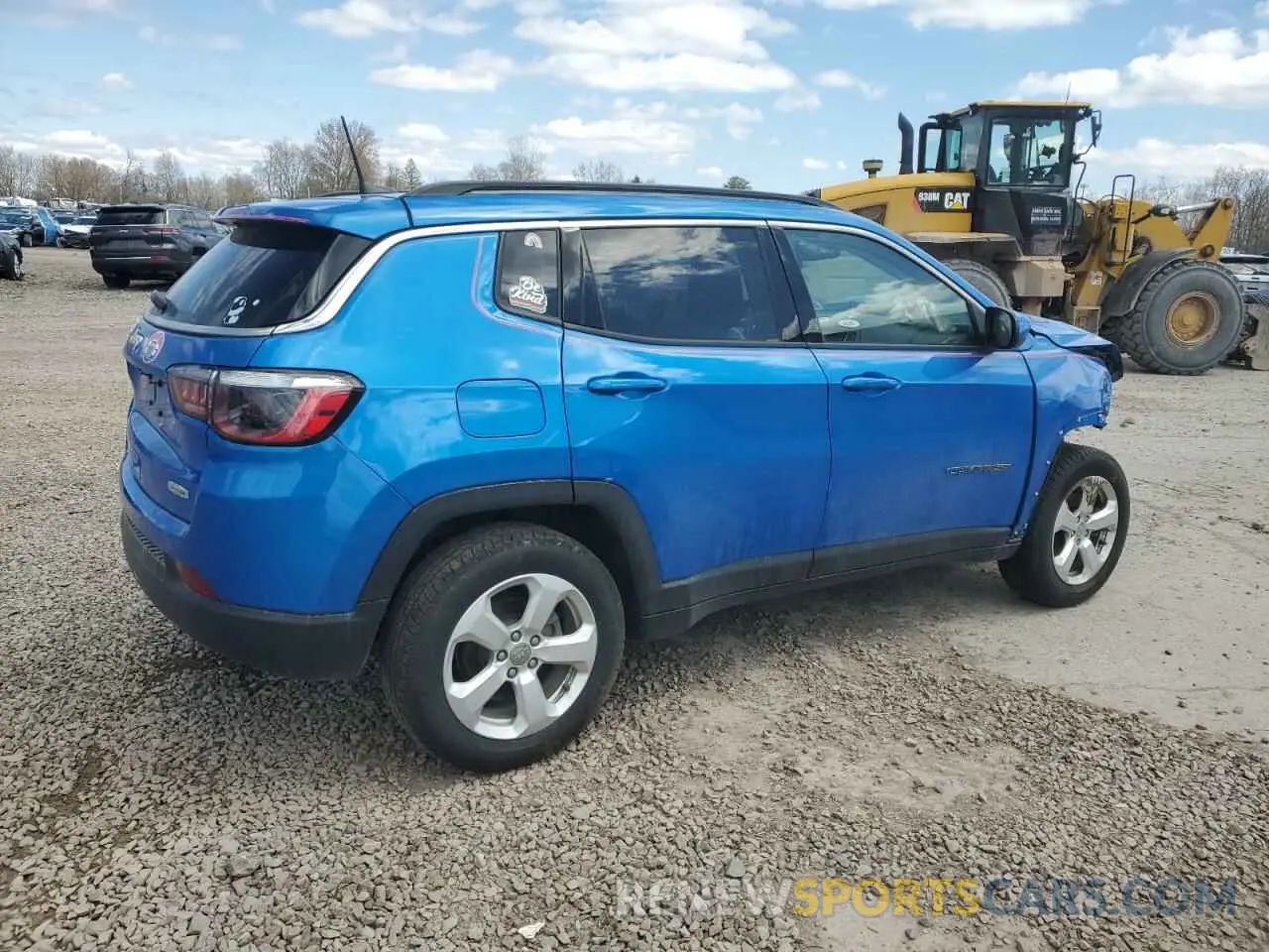 3 fotografías del automóvil dañado 3C4NJDBB1MT534562 JEEP COMPASS 2021