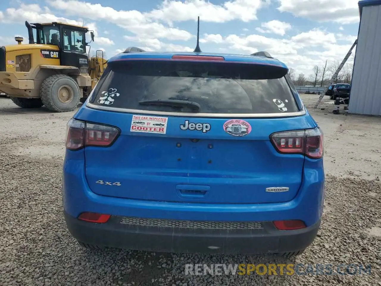 6 fotografías del automóvil dañado 3C4NJDBB1MT534562 JEEP COMPASS 2021
