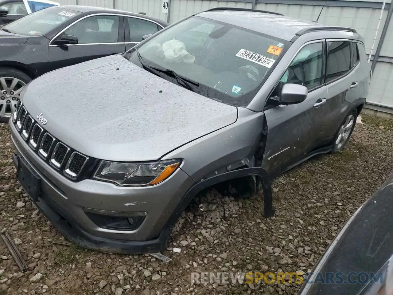 1 fotografías del automóvil dañado 3C4NJDBB1MT537736 JEEP COMPASS 2021