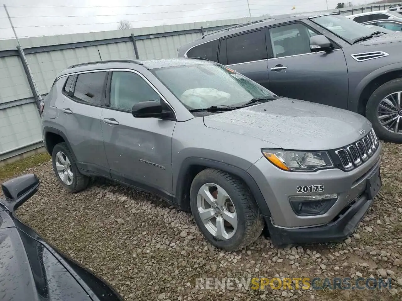 4 fotografías del automóvil dañado 3C4NJDBB1MT537736 JEEP COMPASS 2021