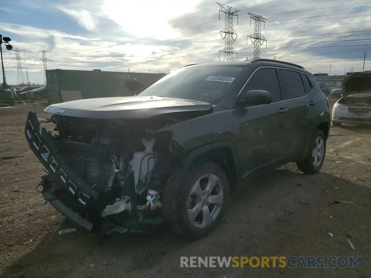 1 fotografías del automóvil dañado 3C4NJDBB1MT540703 JEEP COMPASS 2021