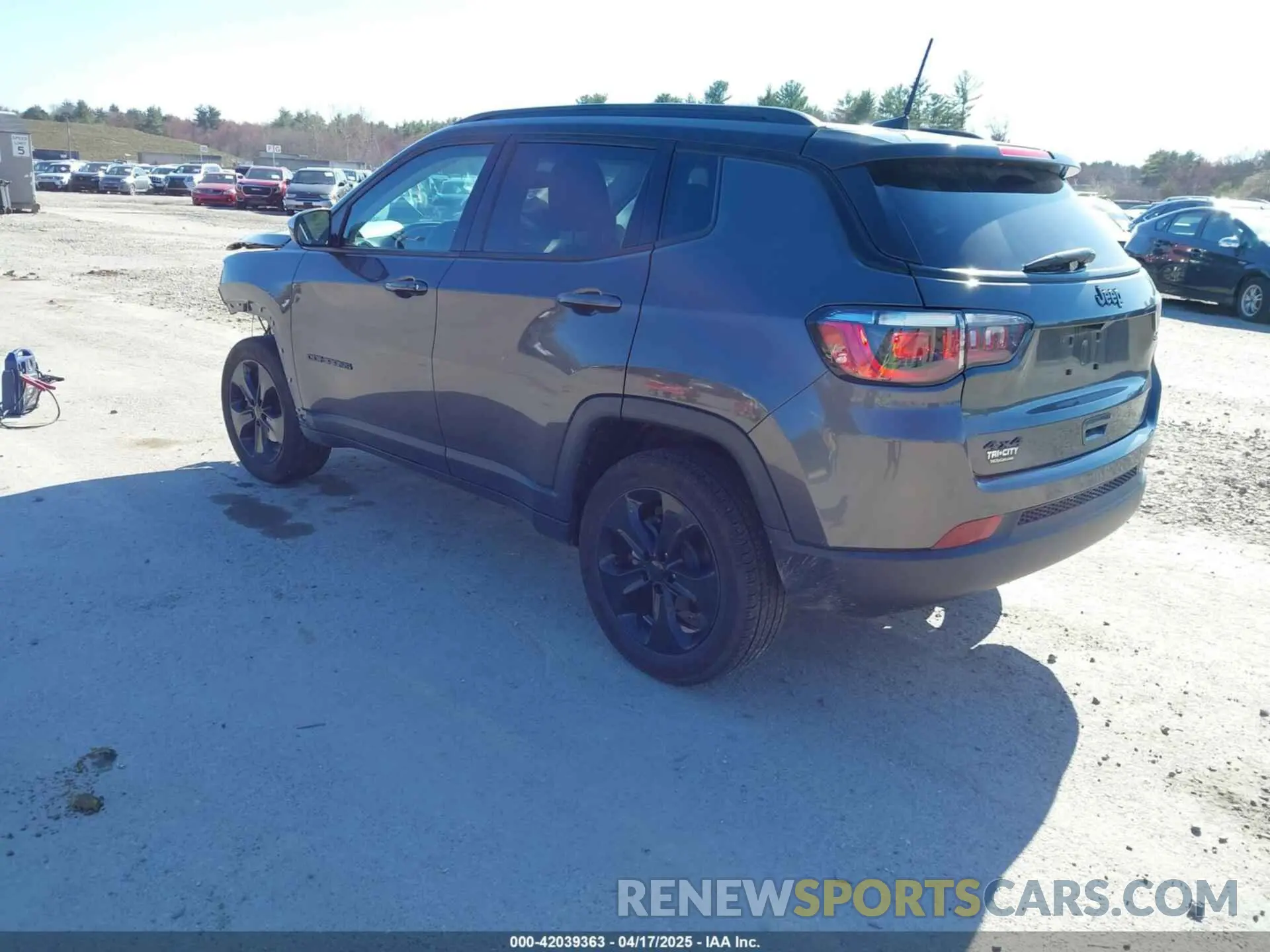 3 fotografías del automóvil dañado 3C4NJDBB1MT554391 JEEP COMPASS 2021