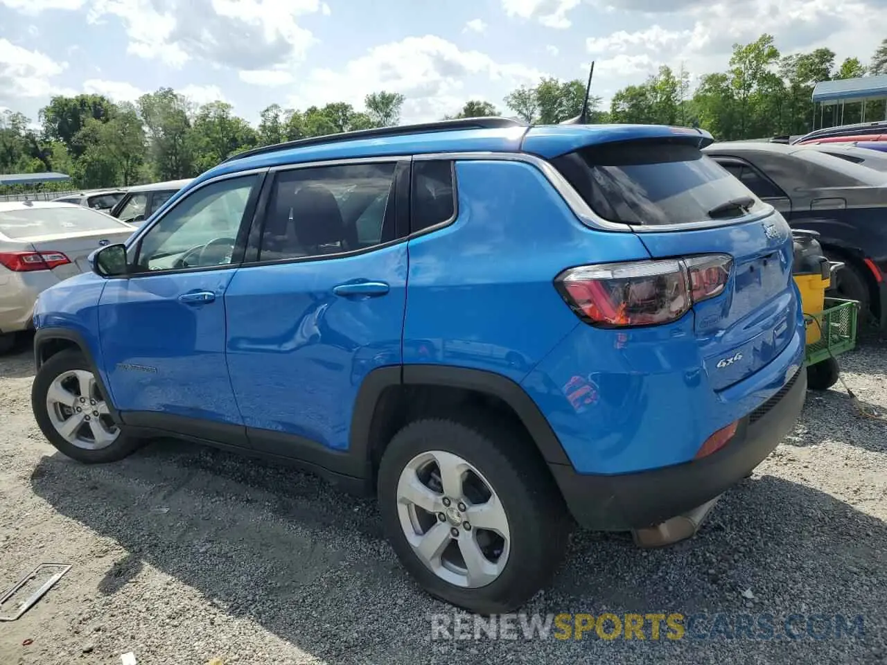 2 fotografías del automóvil dañado 3C4NJDBB1MT584118 JEEP COMPASS 2021