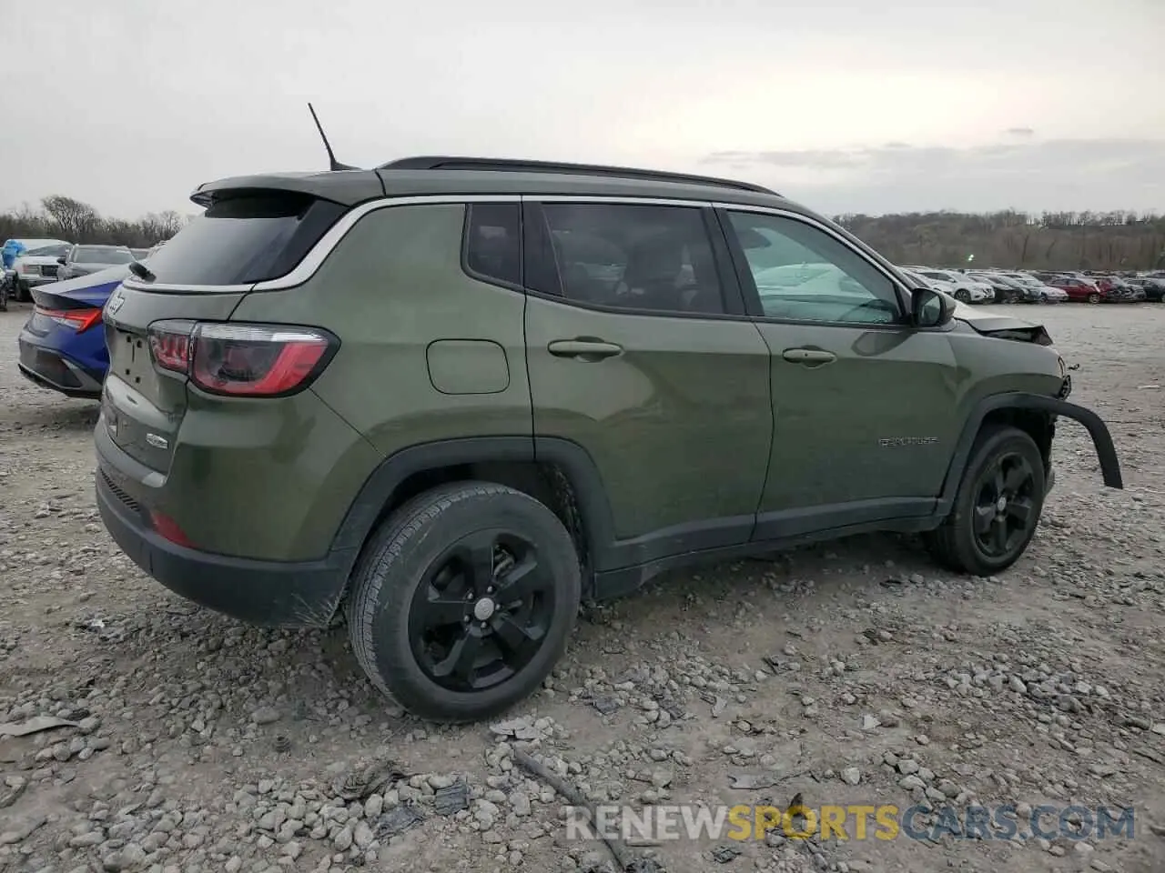 3 fotografías del automóvil dañado 3C4NJDBB1MT600821 JEEP COMPASS 2021