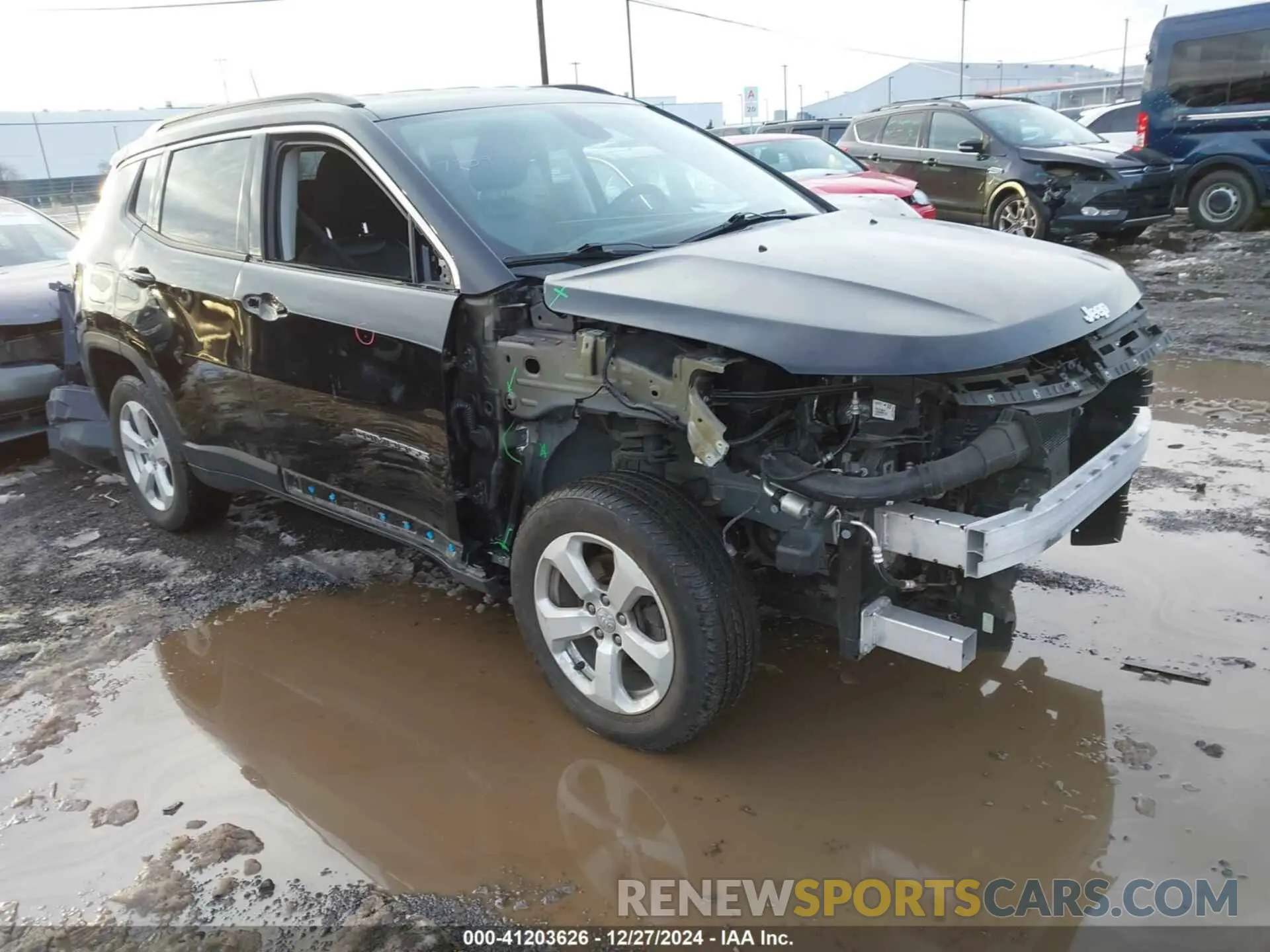 1 fotografías del automóvil dañado 3C4NJDBB2MT530276 JEEP COMPASS 2021