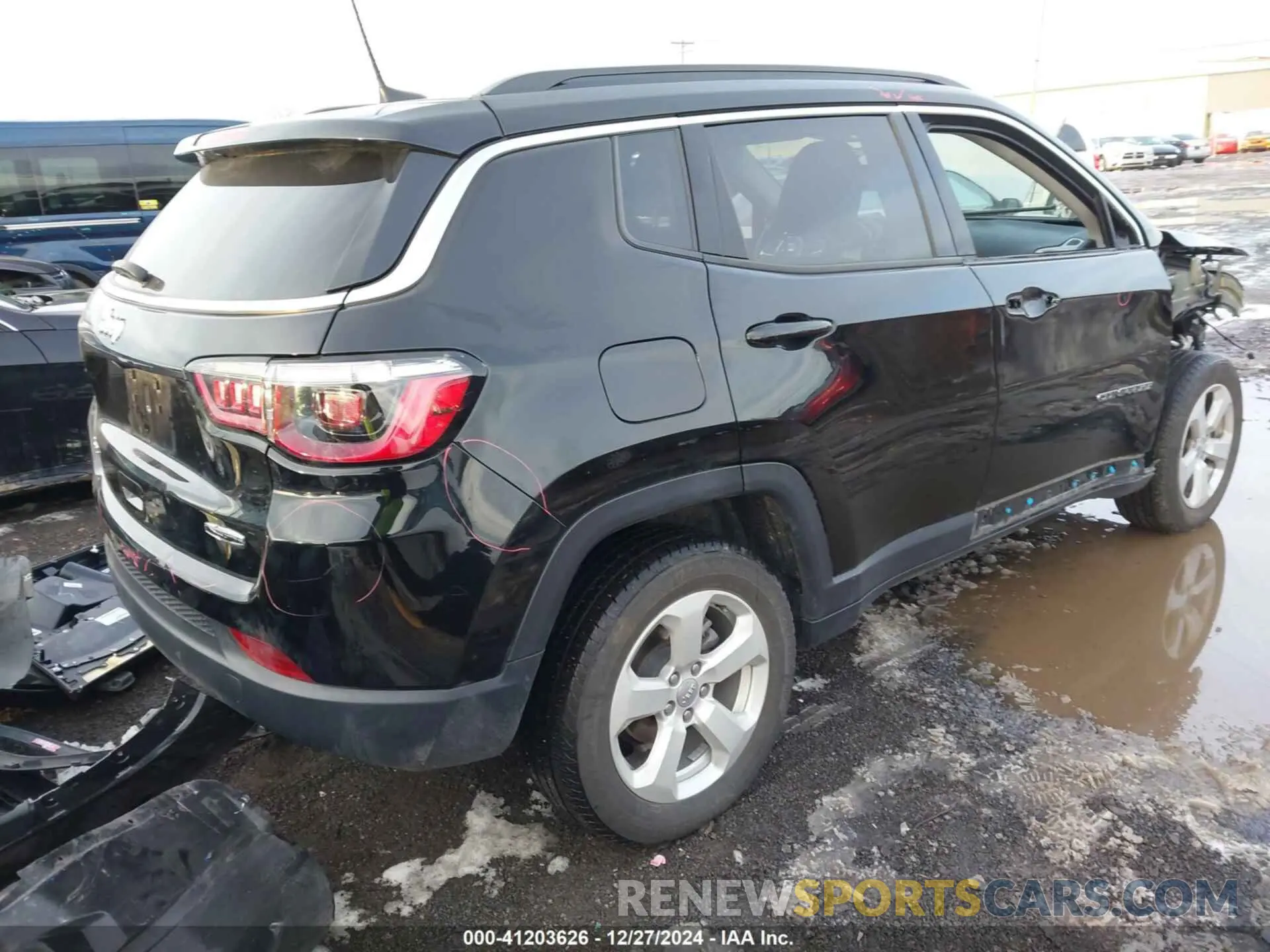 4 fotografías del automóvil dañado 3C4NJDBB2MT530276 JEEP COMPASS 2021