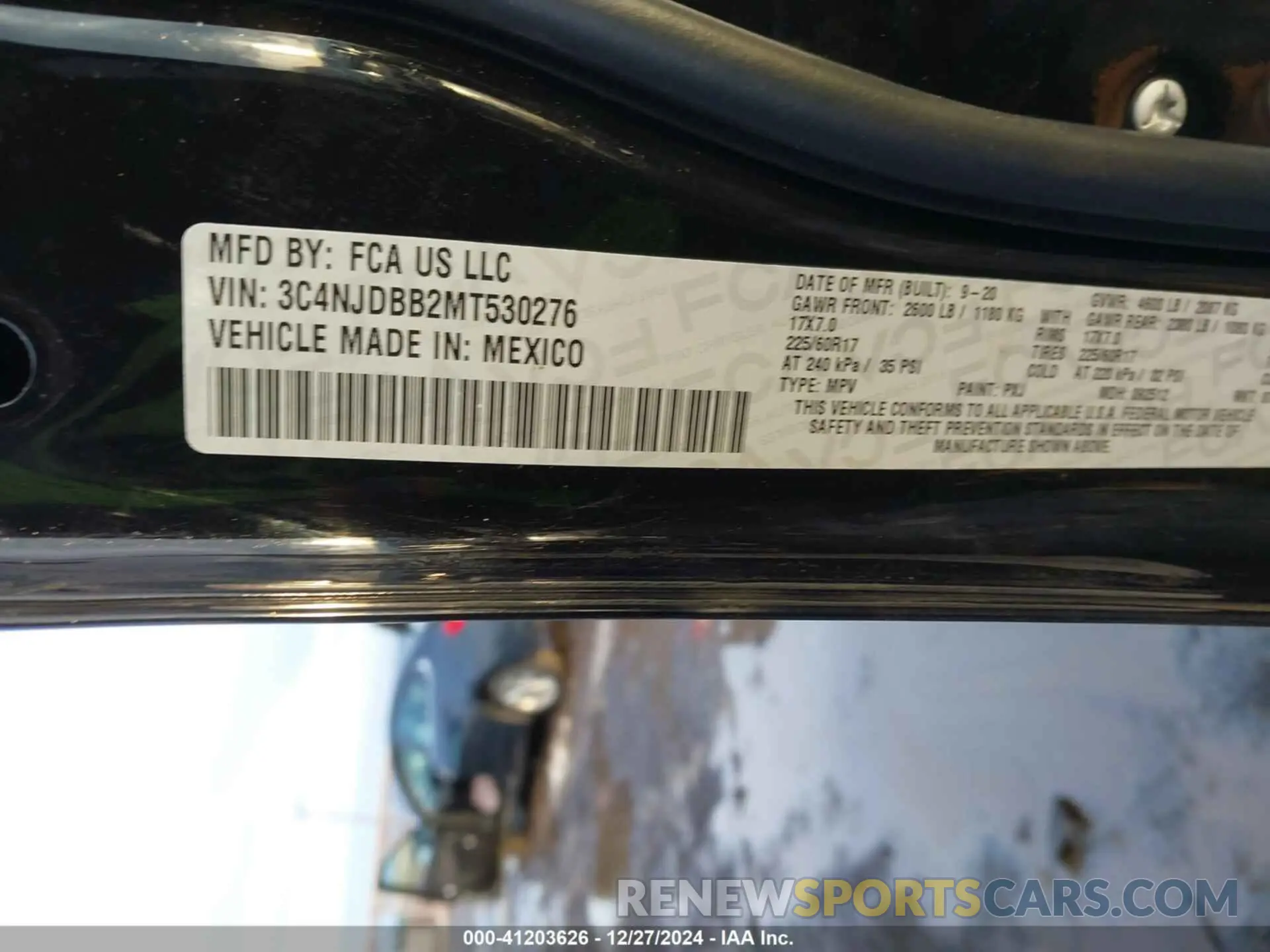 9 fotografías del automóvil dañado 3C4NJDBB2MT530276 JEEP COMPASS 2021