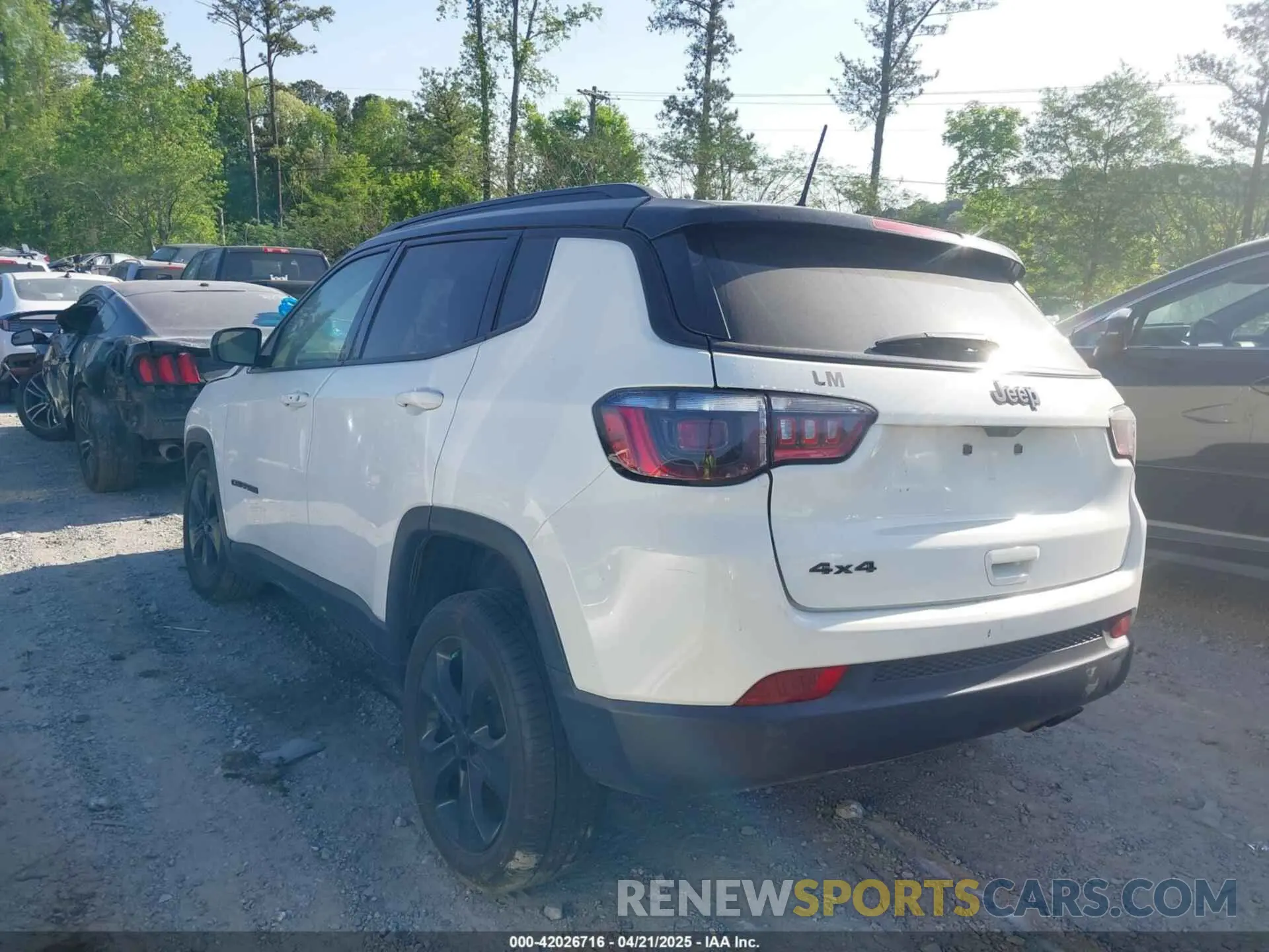 3 fotografías del automóvil dañado 3C4NJDBB2MT596181 JEEP COMPASS 2021