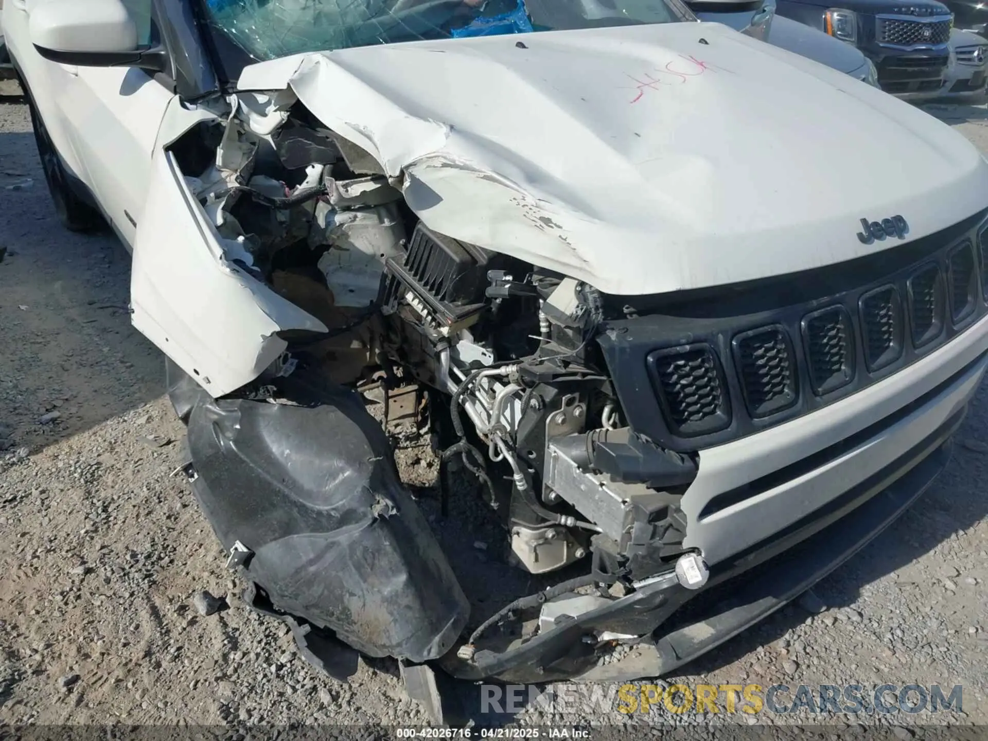 6 fotografías del automóvil dañado 3C4NJDBB2MT596181 JEEP COMPASS 2021