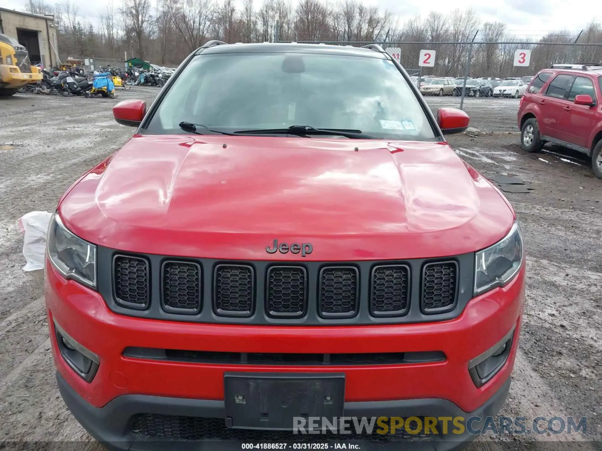 12 fotografías del automóvil dañado 3C4NJDBB3MT504477 JEEP COMPASS 2021