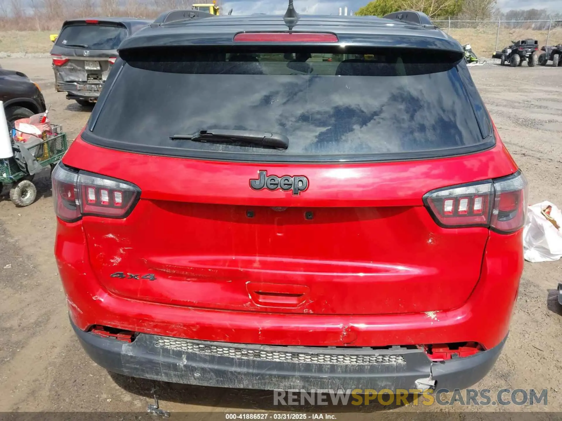 16 fotografías del automóvil dañado 3C4NJDBB3MT504477 JEEP COMPASS 2021