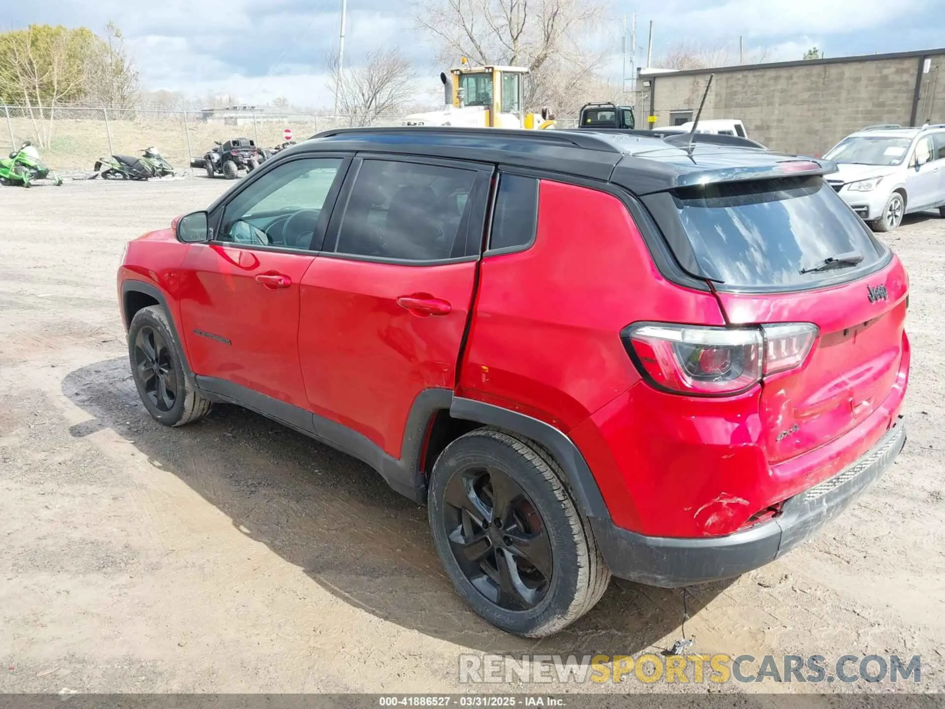3 fotografías del automóvil dañado 3C4NJDBB3MT504477 JEEP COMPASS 2021