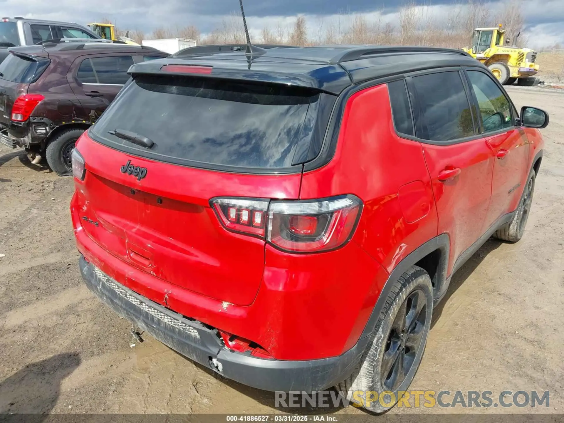 4 fotografías del automóvil dañado 3C4NJDBB3MT504477 JEEP COMPASS 2021