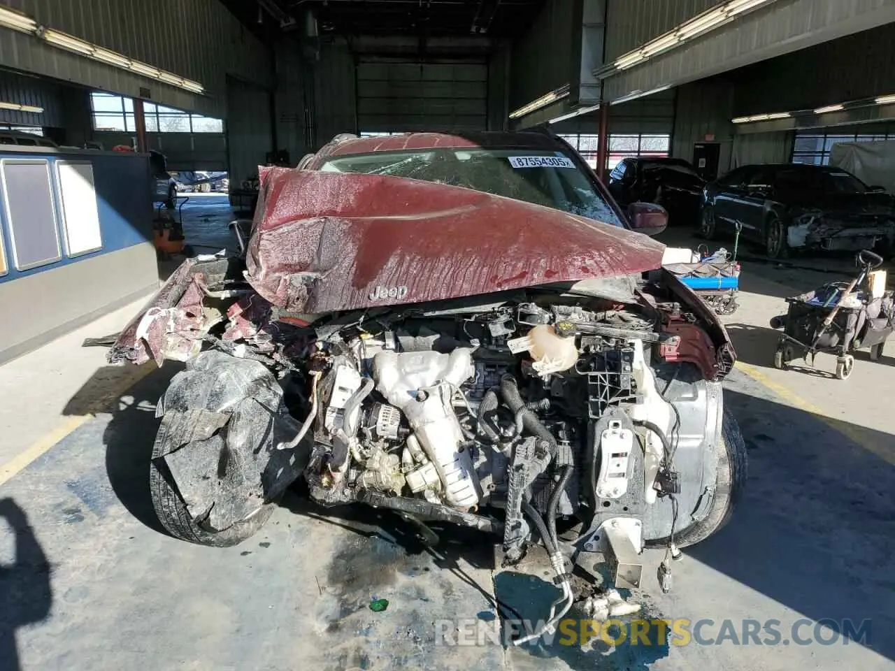 5 fotografías del automóvil dañado 3C4NJDBB3MT598540 JEEP COMPASS 2021