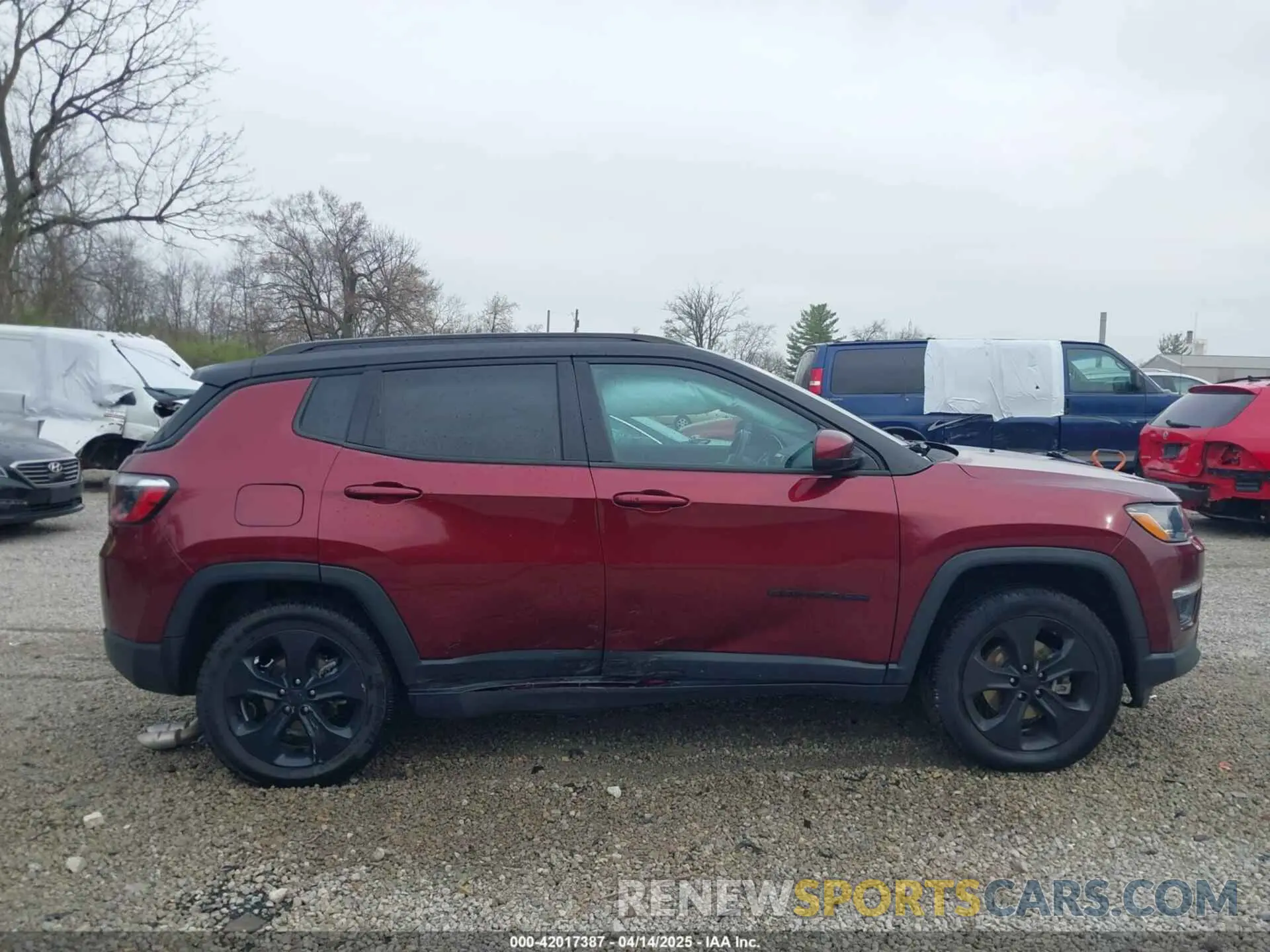 12 fotografías del automóvil dañado 3C4NJDBB6MT530958 JEEP COMPASS 2021