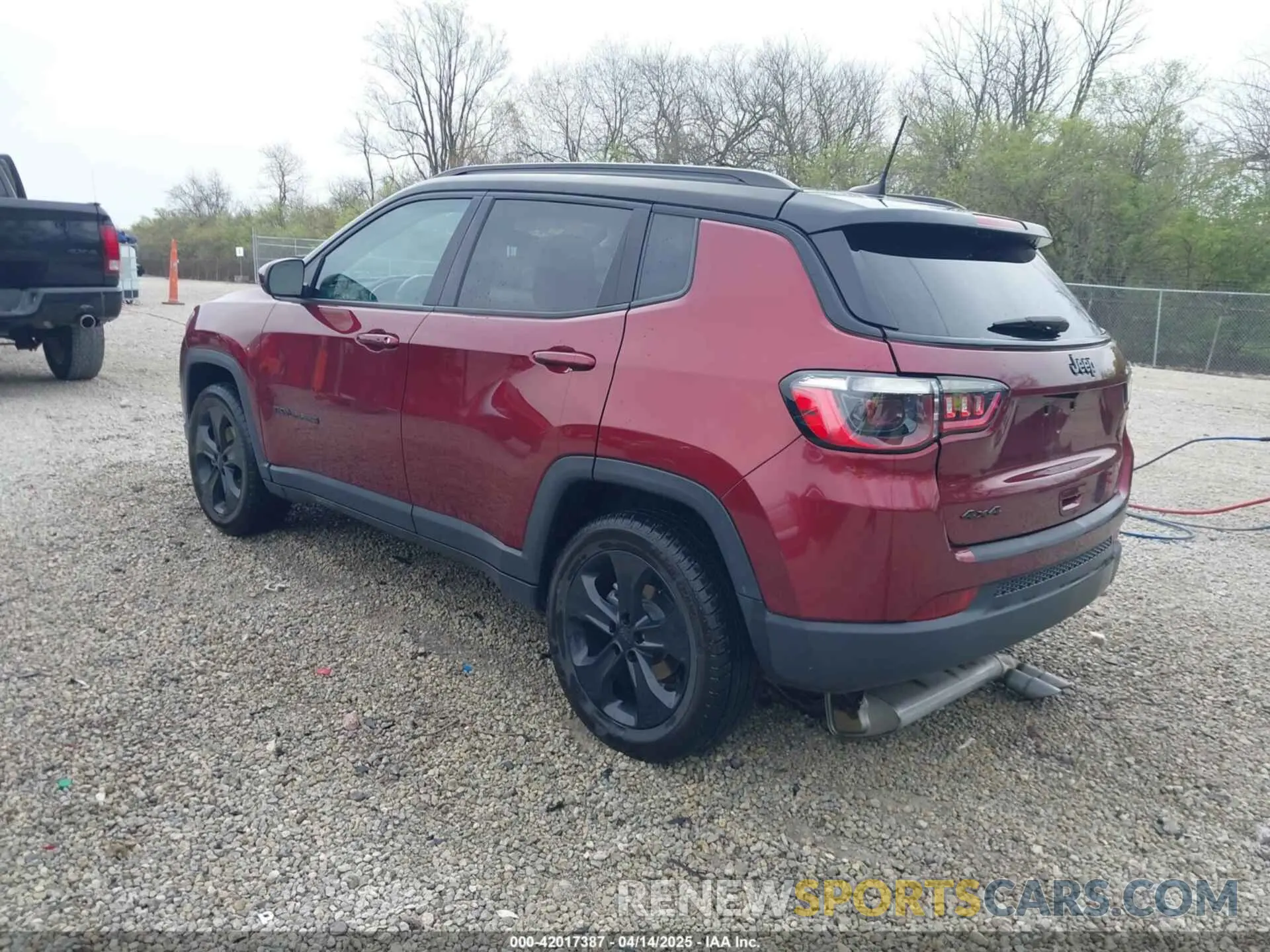 3 fotografías del automóvil dañado 3C4NJDBB6MT530958 JEEP COMPASS 2021