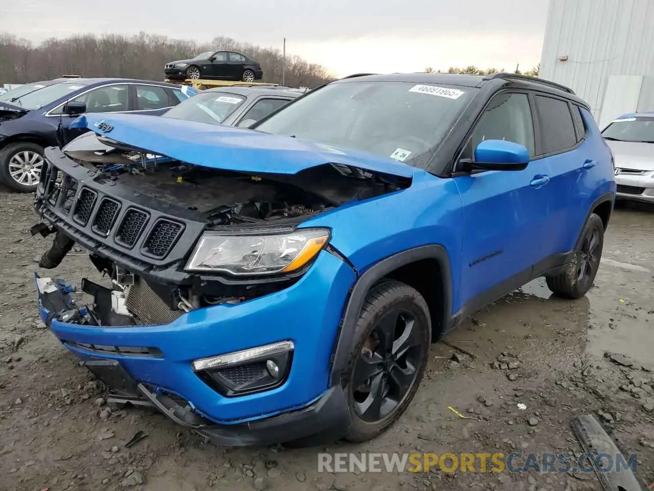 1 fotografías del automóvil dañado 3C4NJDBB7MT546733 JEEP COMPASS 2021