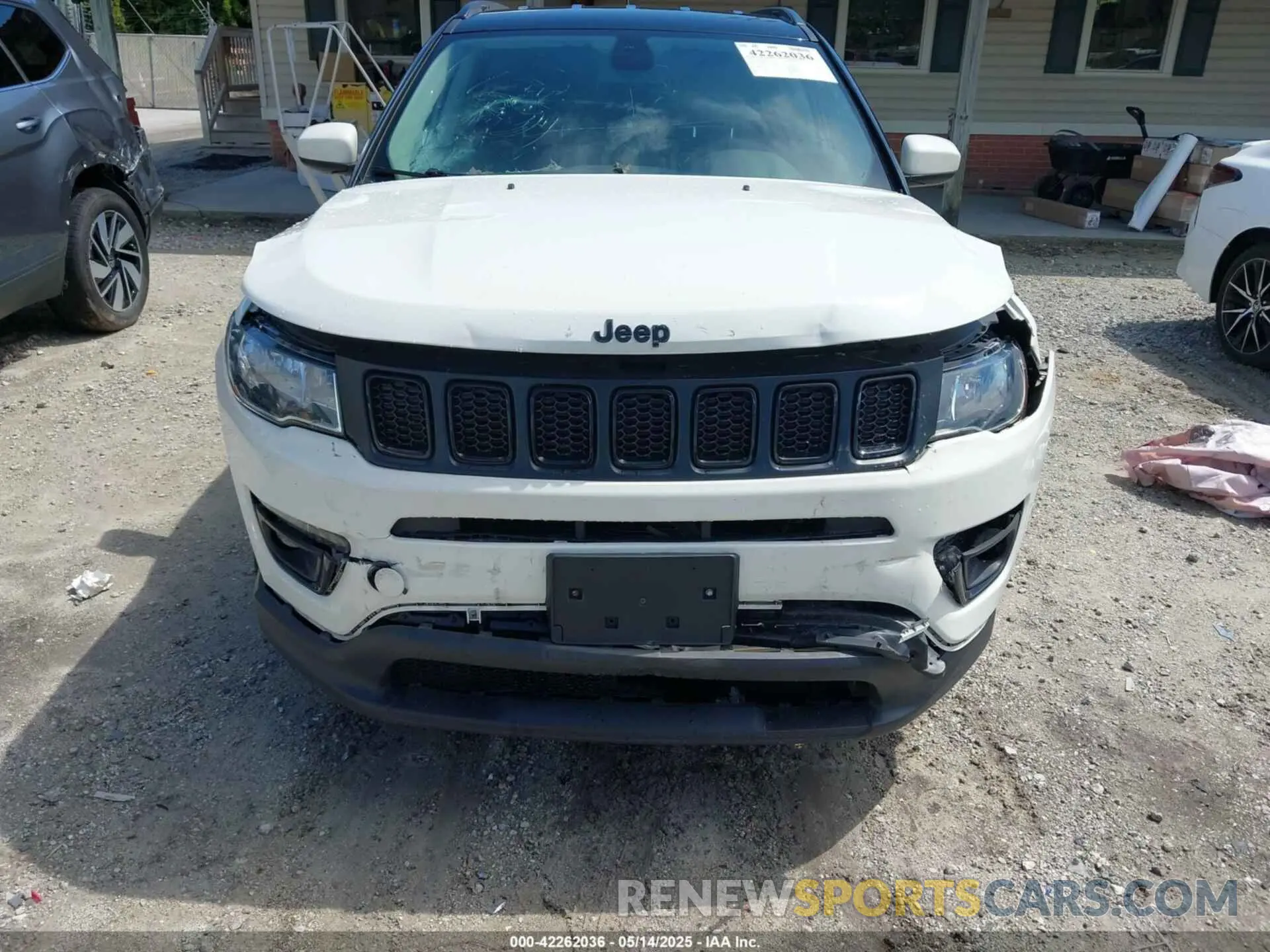 6 fotografías del automóvil dañado 3C4NJDBB8MT555358 JEEP COMPASS 2021