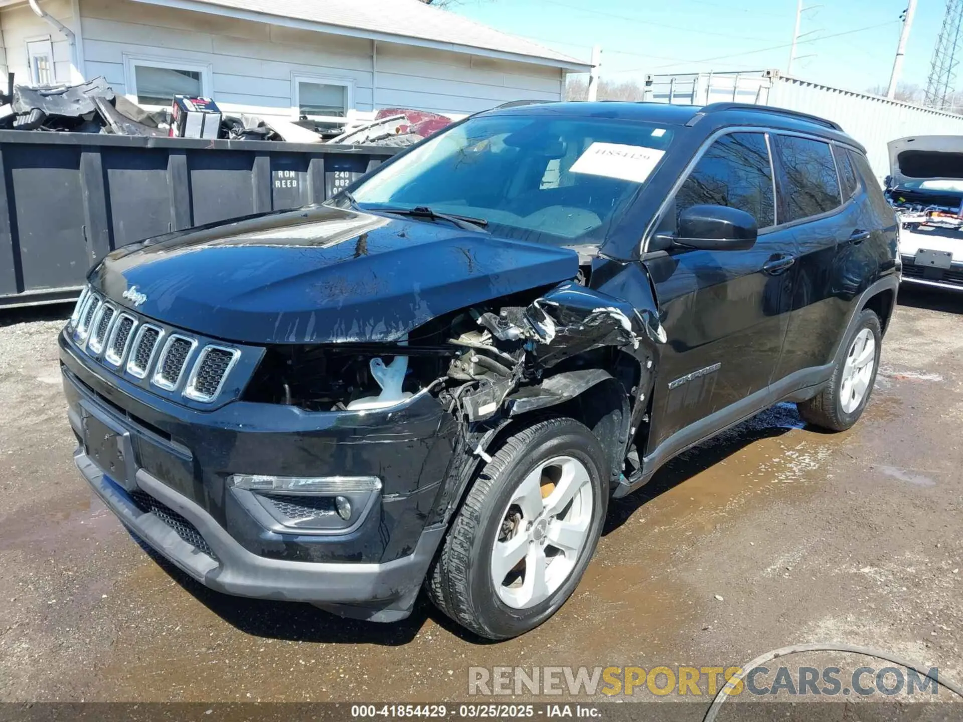 2 fotografías del automóvil dañado 3C4NJDBB8MT558325 JEEP COMPASS 2021