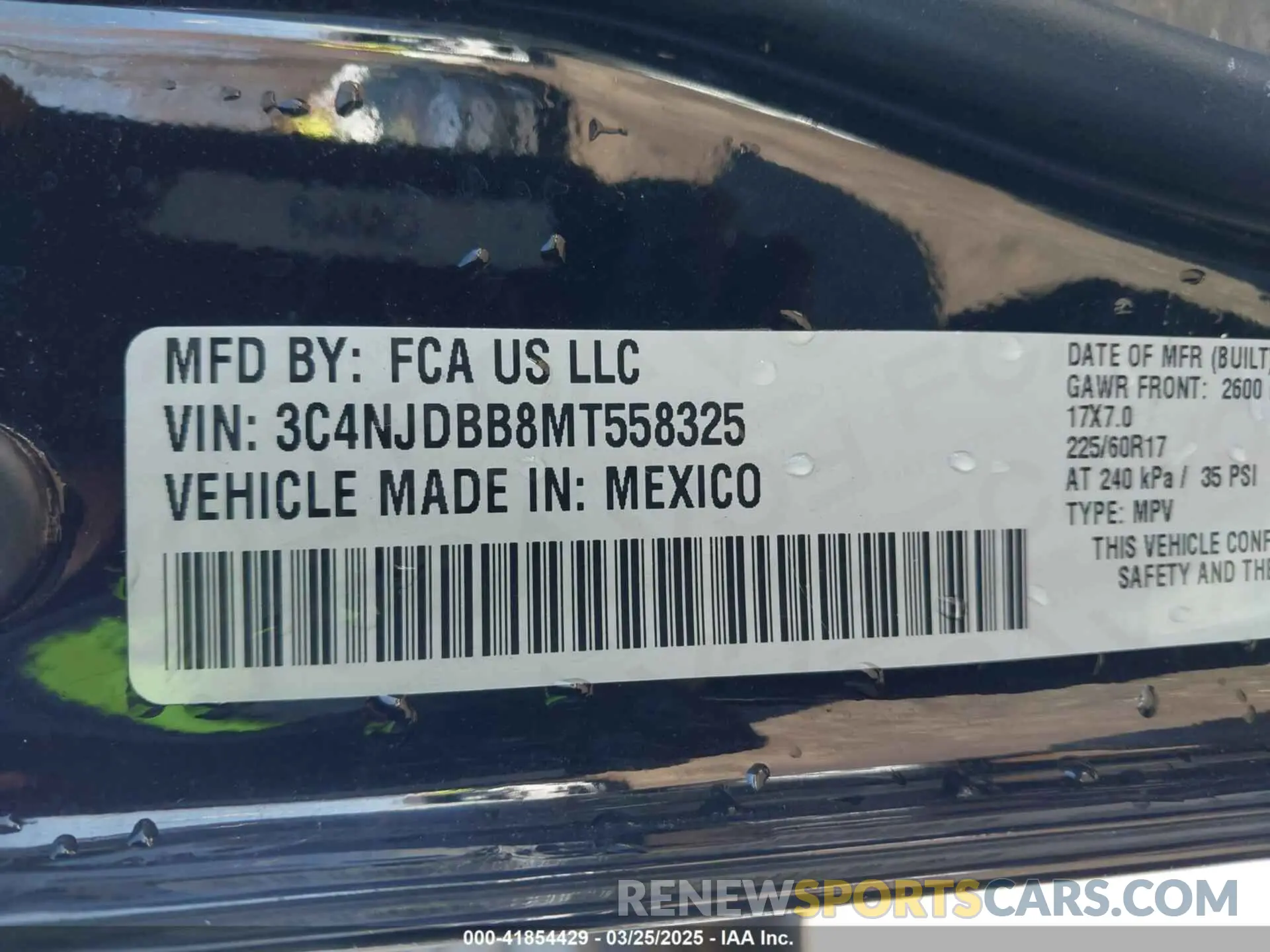 9 fotografías del automóvil dañado 3C4NJDBB8MT558325 JEEP COMPASS 2021