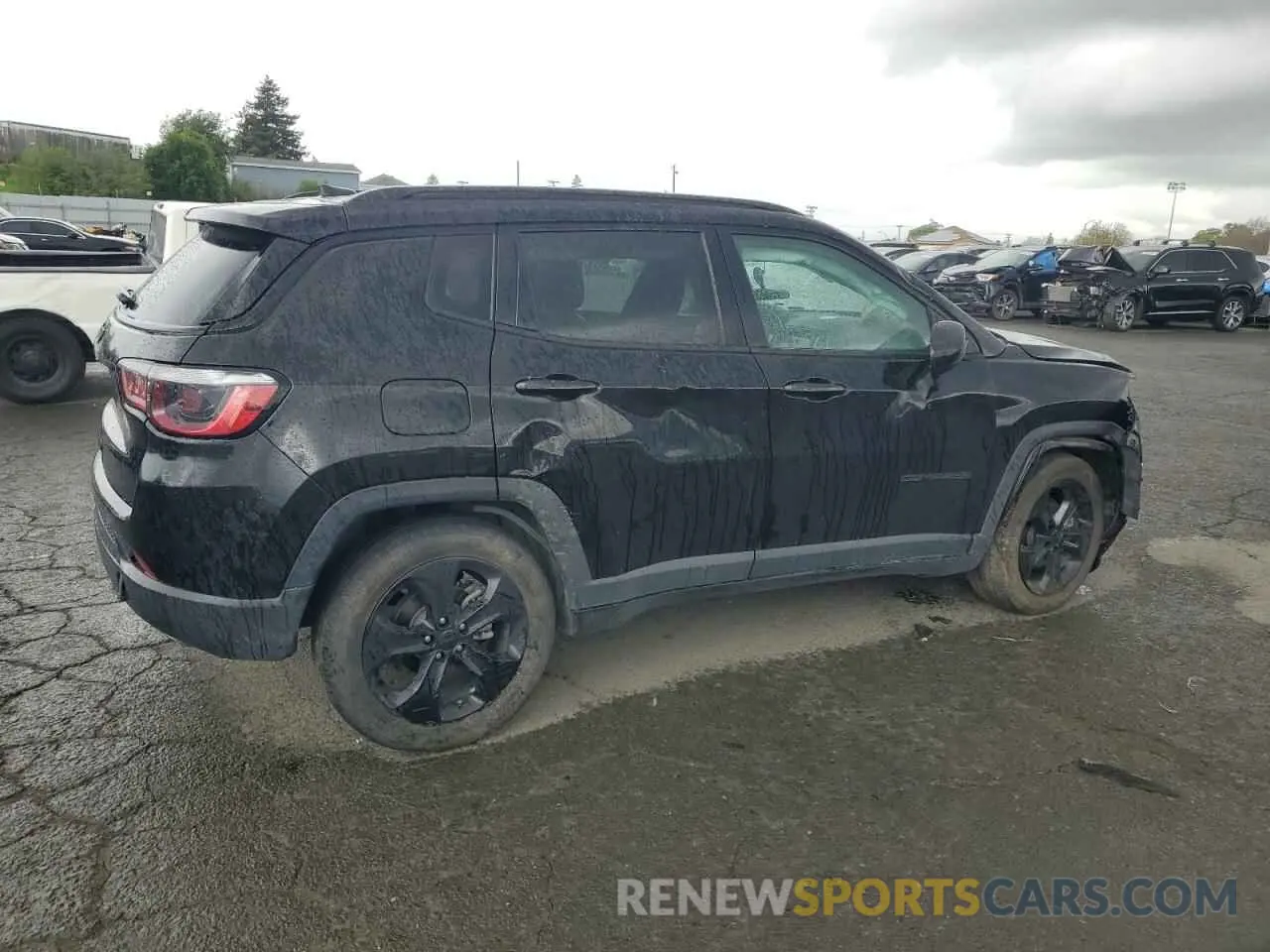 3 fotografías del automóvil dañado 3C4NJDBB8MT591566 JEEP COMPASS 2021