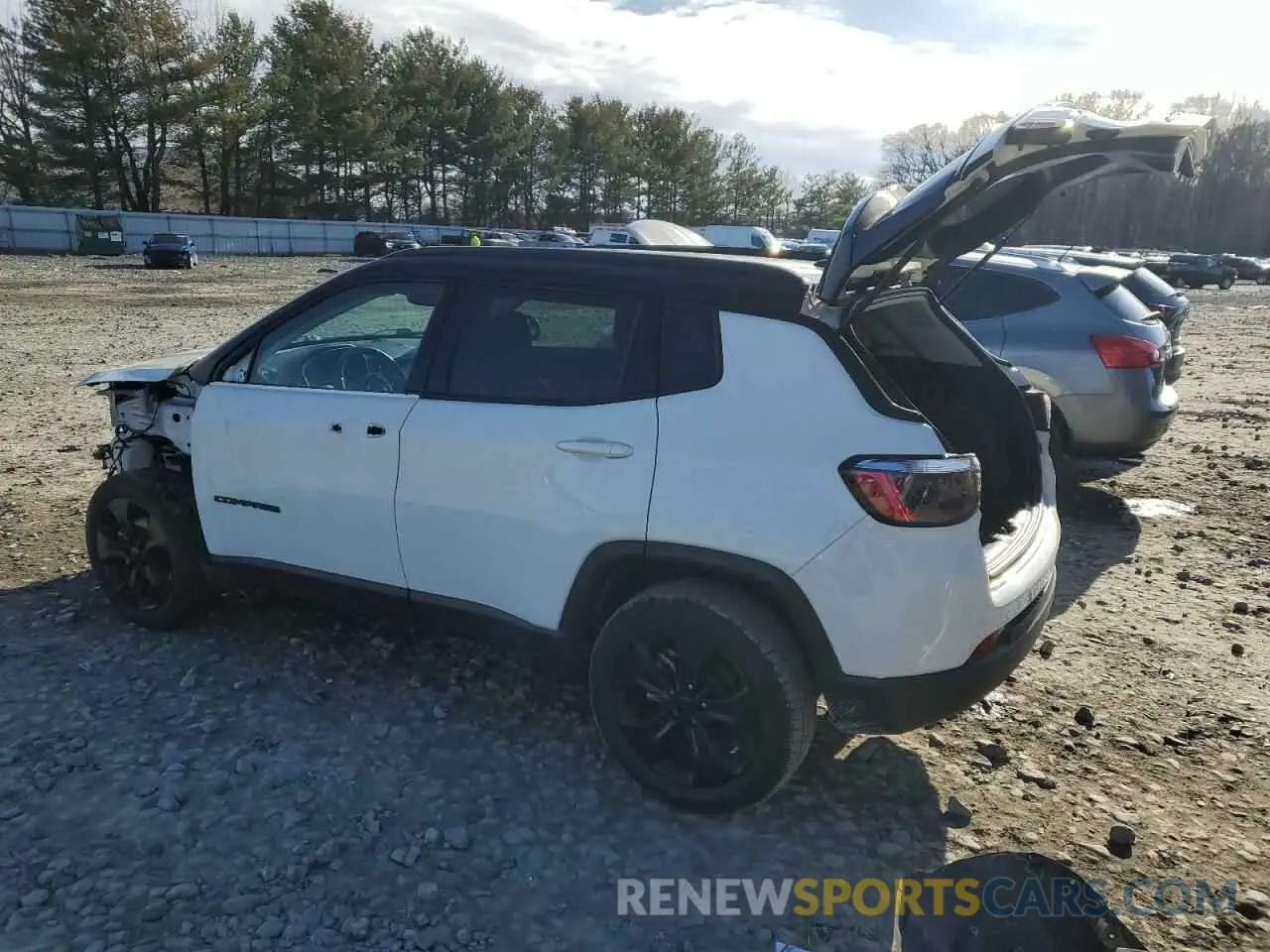 2 fotografías del automóvil dañado 3C4NJDBB9MT536656 JEEP COMPASS 2021