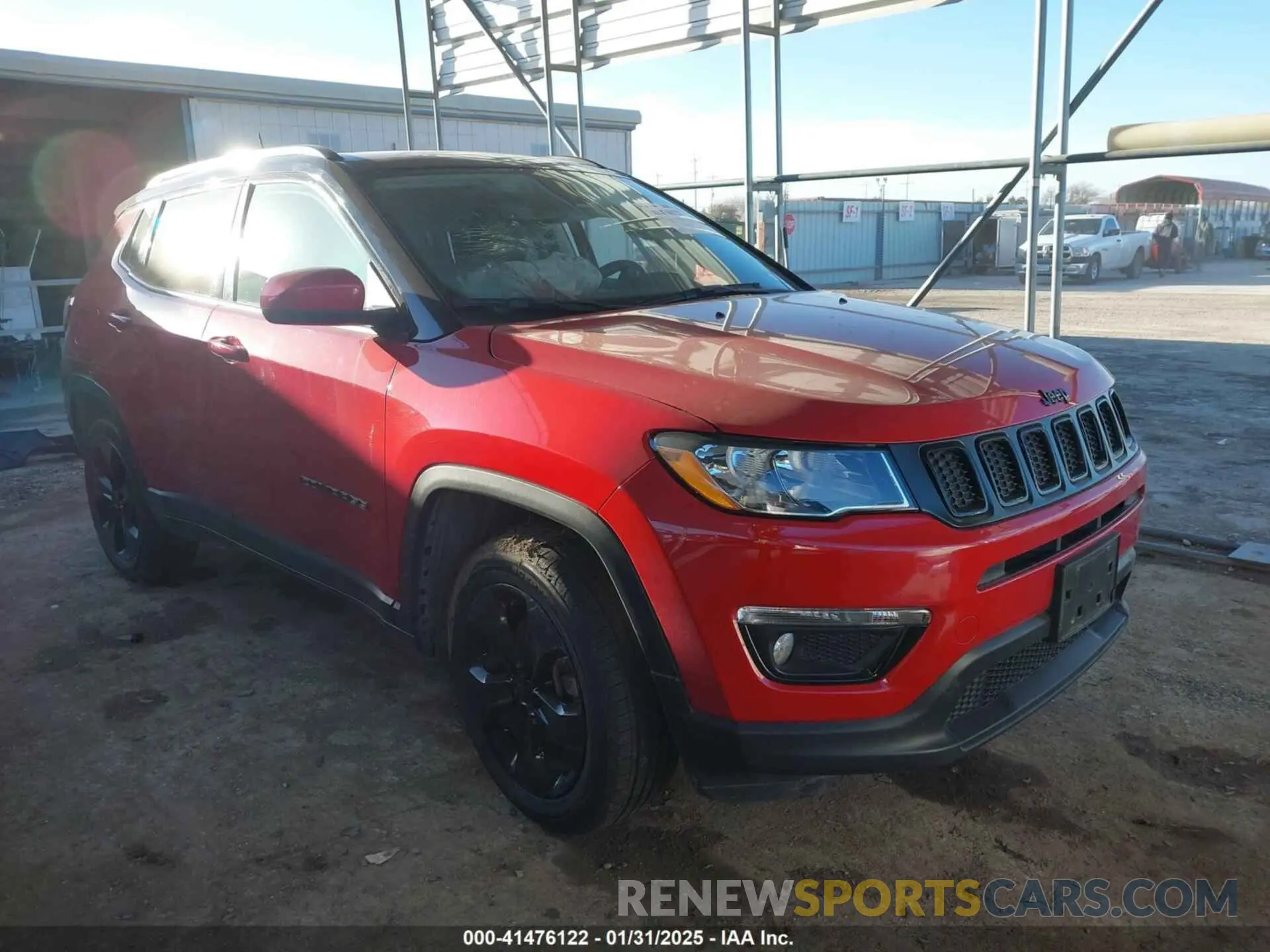 1 fotografías del automóvil dañado 3C4NJDBB9MT595254 JEEP COMPASS 2021