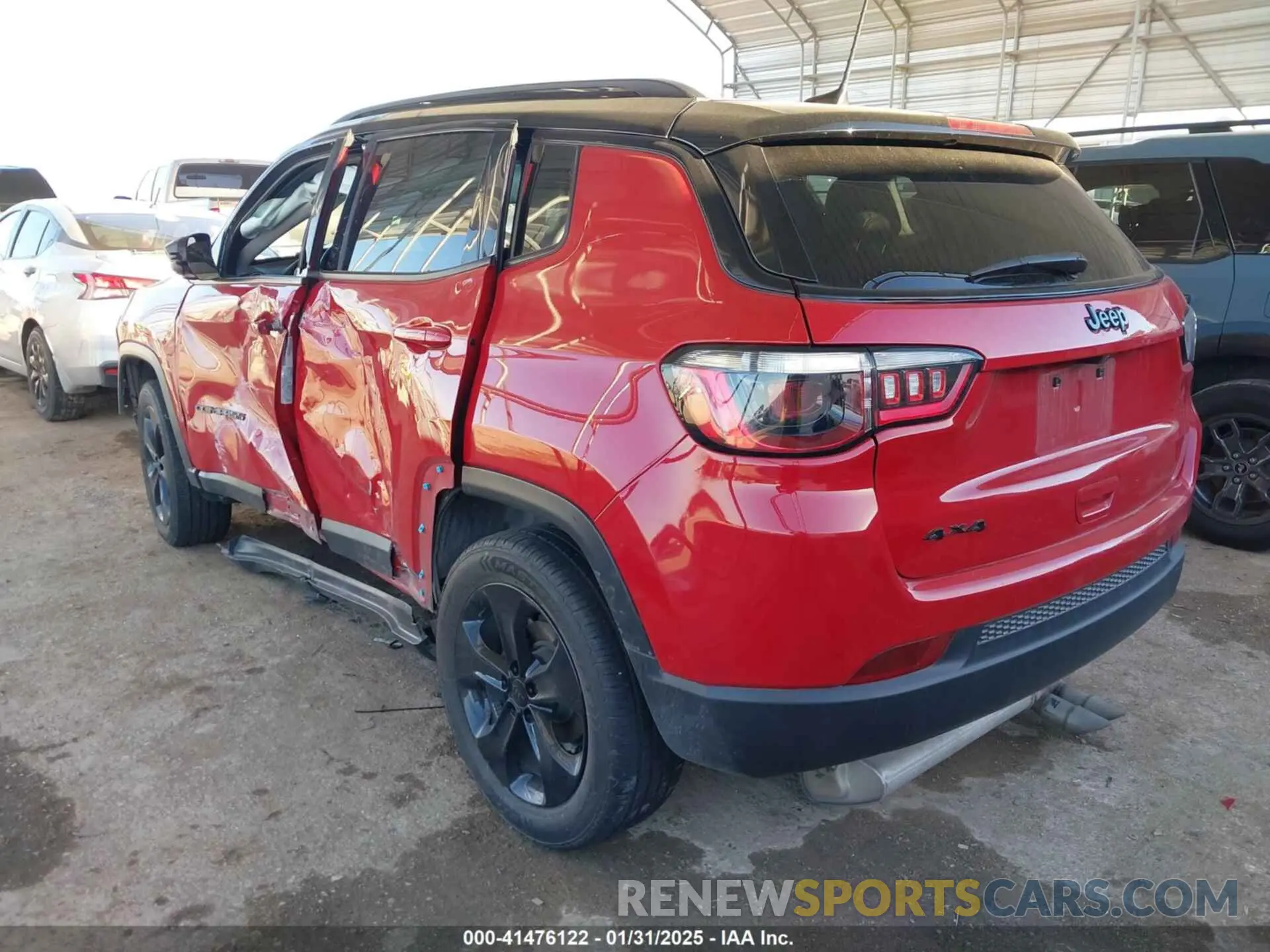 3 fotografías del automóvil dañado 3C4NJDBB9MT595254 JEEP COMPASS 2021
