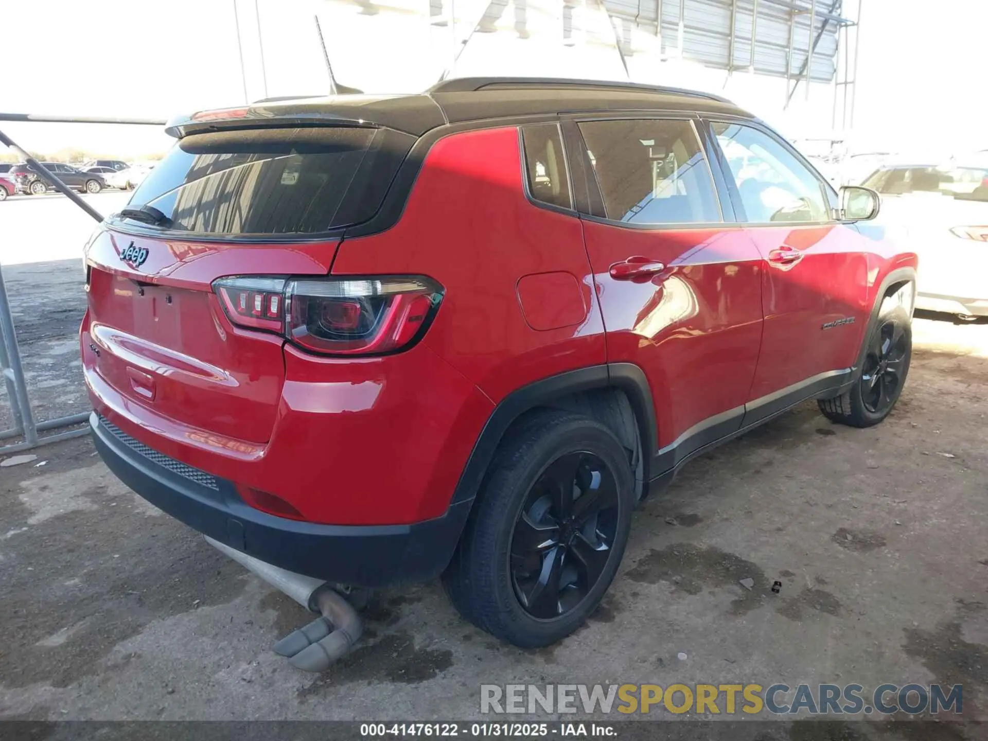 4 fotografías del automóvil dañado 3C4NJDBB9MT595254 JEEP COMPASS 2021