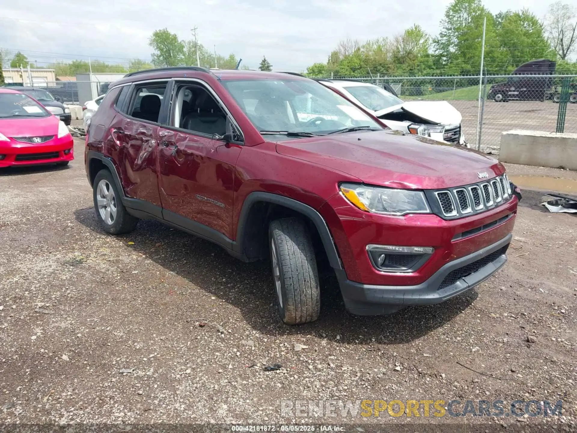 1 fotografías del automóvil dañado 3C4NJDBBXMT504993 JEEP COMPASS 2021