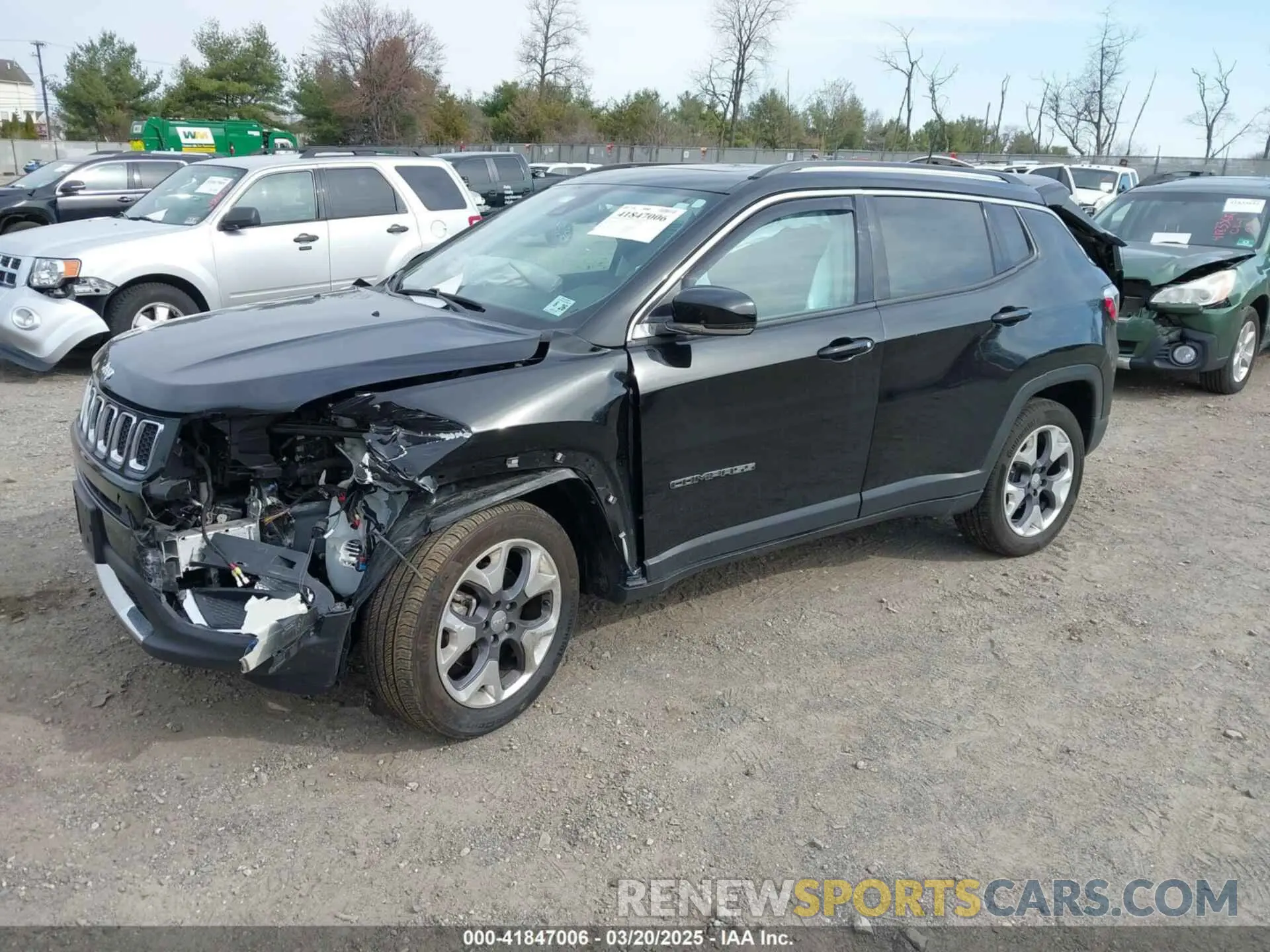 2 fotografías del automóvil dañado 3C4NJDCB0MT534437 JEEP COMPASS 2021