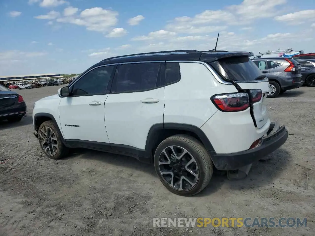 2 fotografías del automóvil dañado 3C4NJDCB1MT586806 JEEP COMPASS 2021
