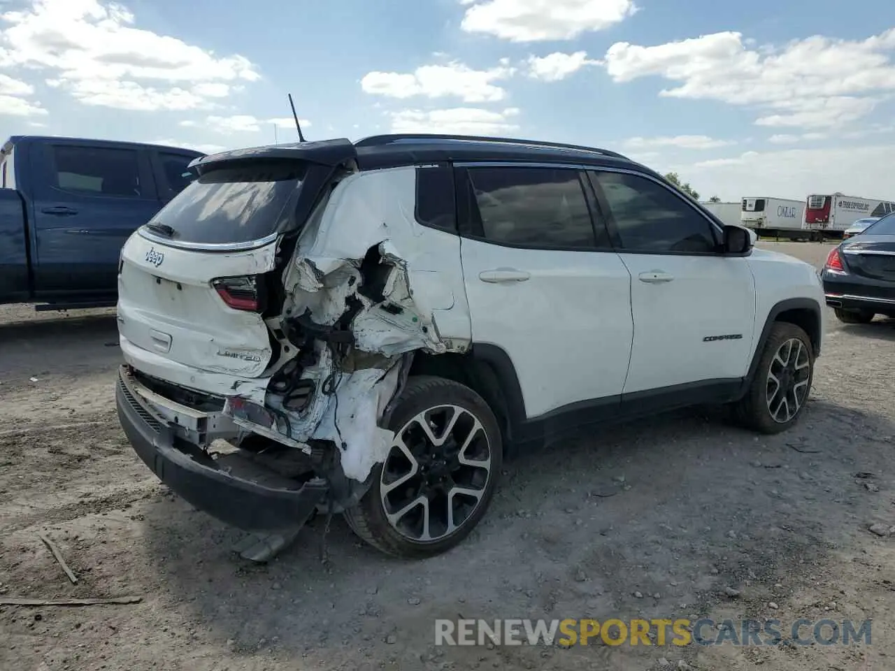 3 fotografías del automóvil dañado 3C4NJDCB1MT586806 JEEP COMPASS 2021