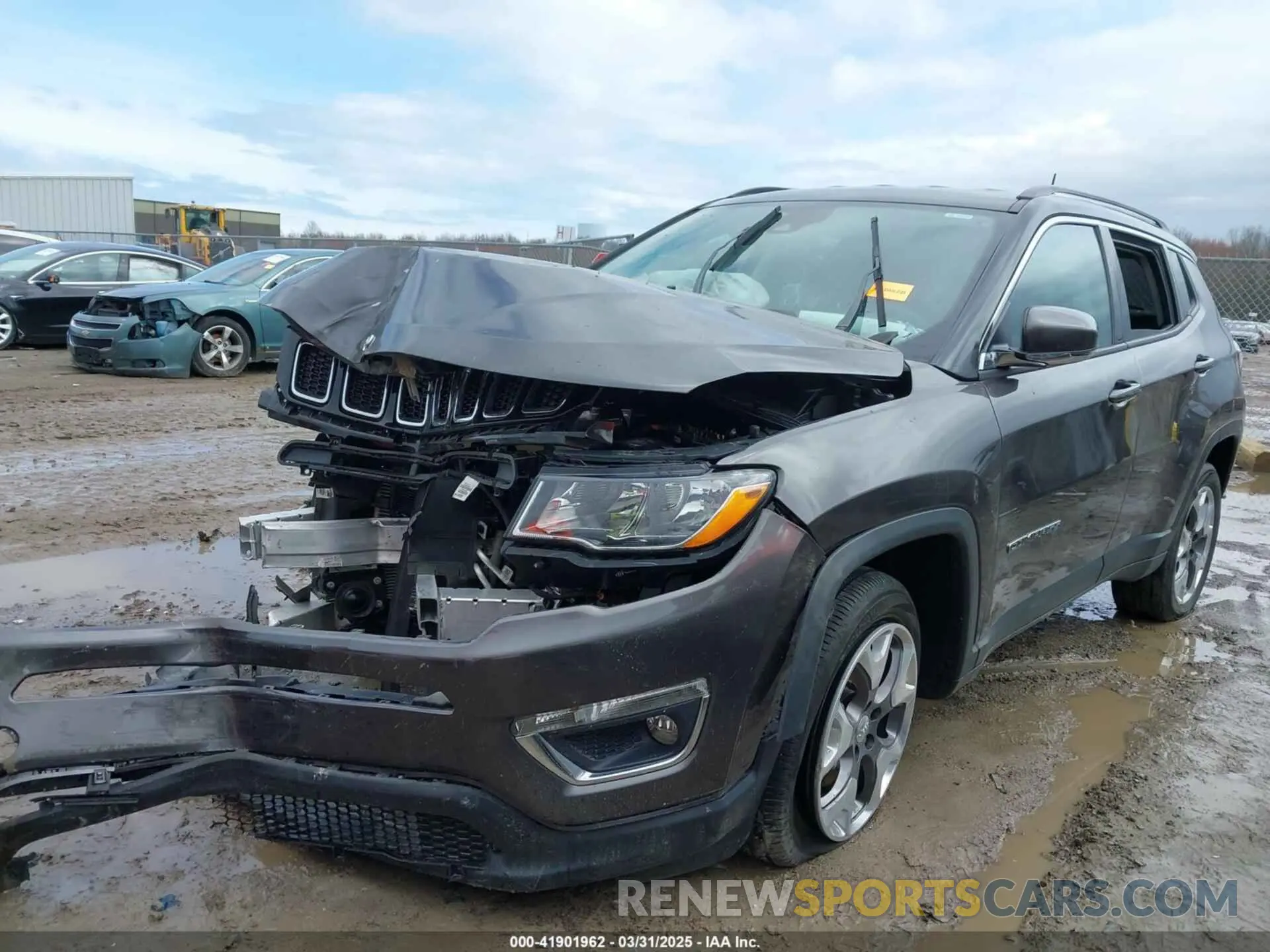 2 fotografías del automóvil dañado 3C4NJDCB2MT576575 JEEP COMPASS 2021