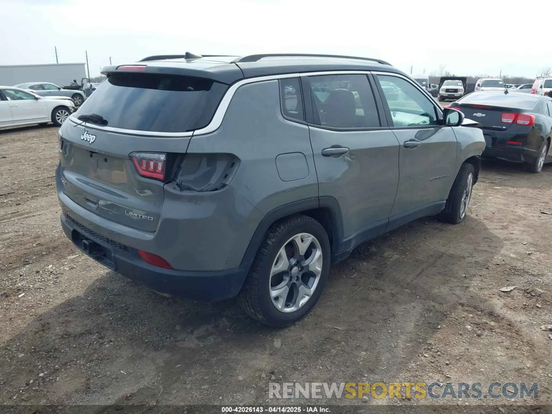 4 fotografías del automóvil dañado 3C4NJDCB2MT583834 JEEP COMPASS 2021