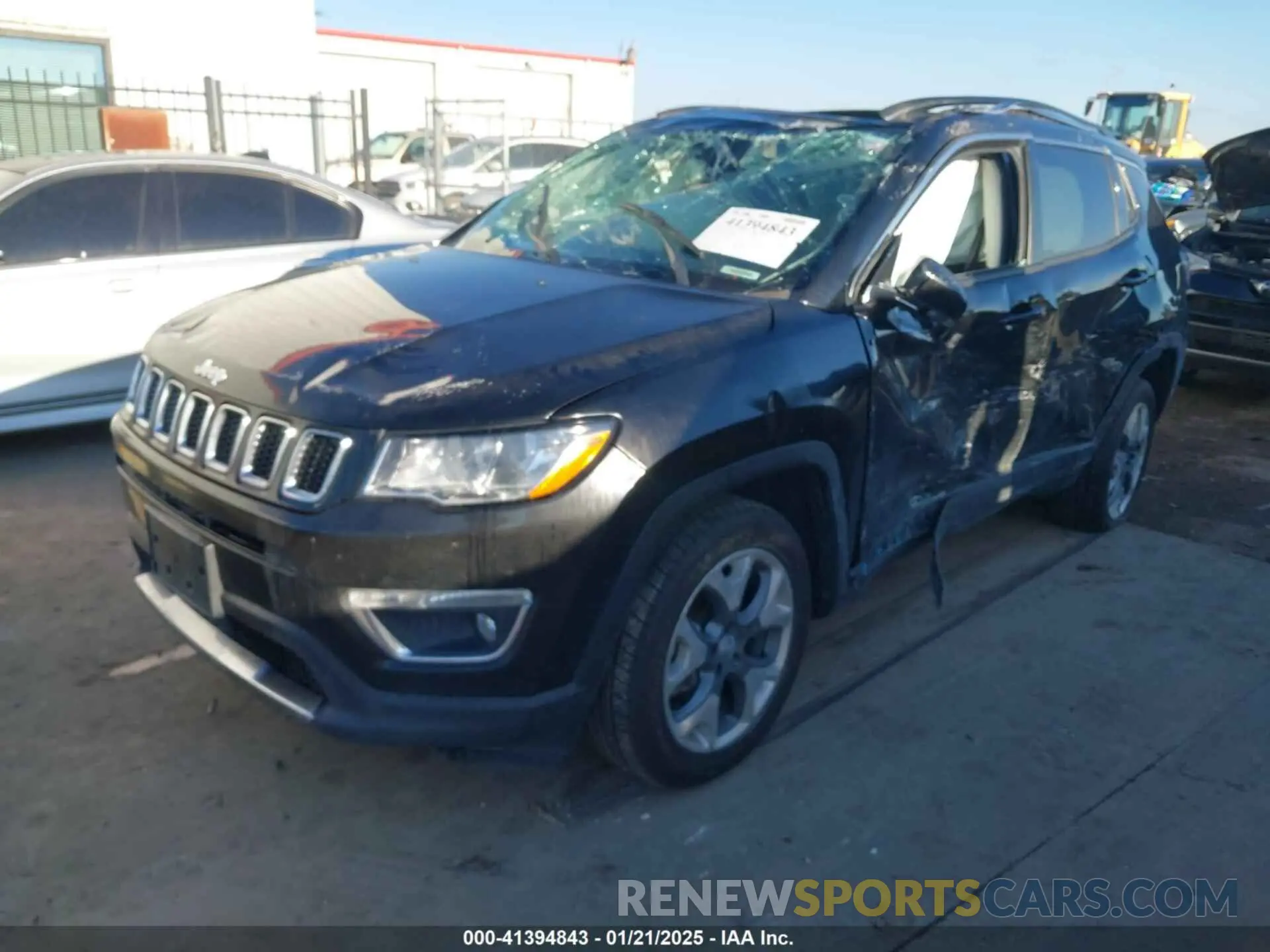 2 fotografías del automóvil dañado 3C4NJDCB2MT603435 JEEP COMPASS 2021