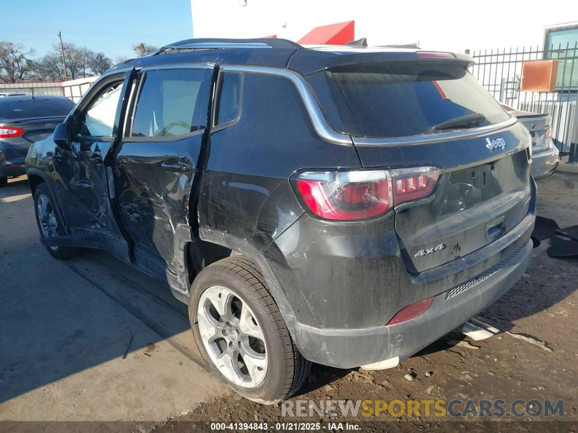 3 fotografías del automóvil dañado 3C4NJDCB2MT603435 JEEP COMPASS 2021