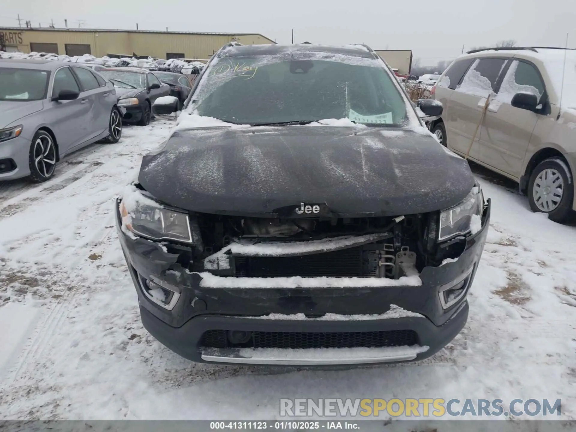 12 fotografías del automóvil dañado 3C4NJDCB3MT550874 JEEP COMPASS 2021