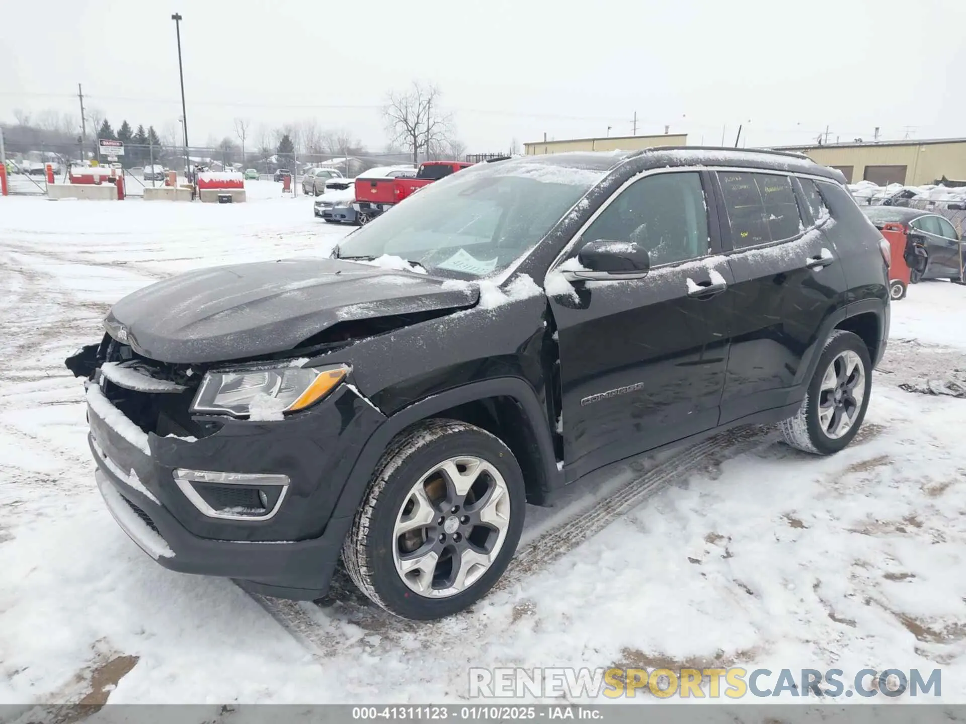 2 fotografías del automóvil dañado 3C4NJDCB3MT550874 JEEP COMPASS 2021