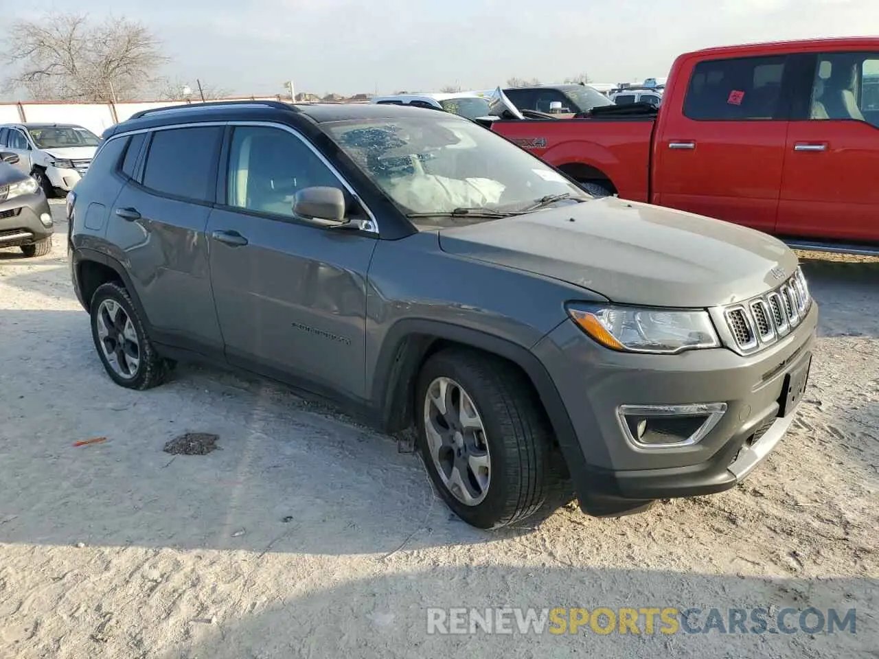4 fotografías del automóvil dañado 3C4NJDCB3MT553970 JEEP COMPASS 2021