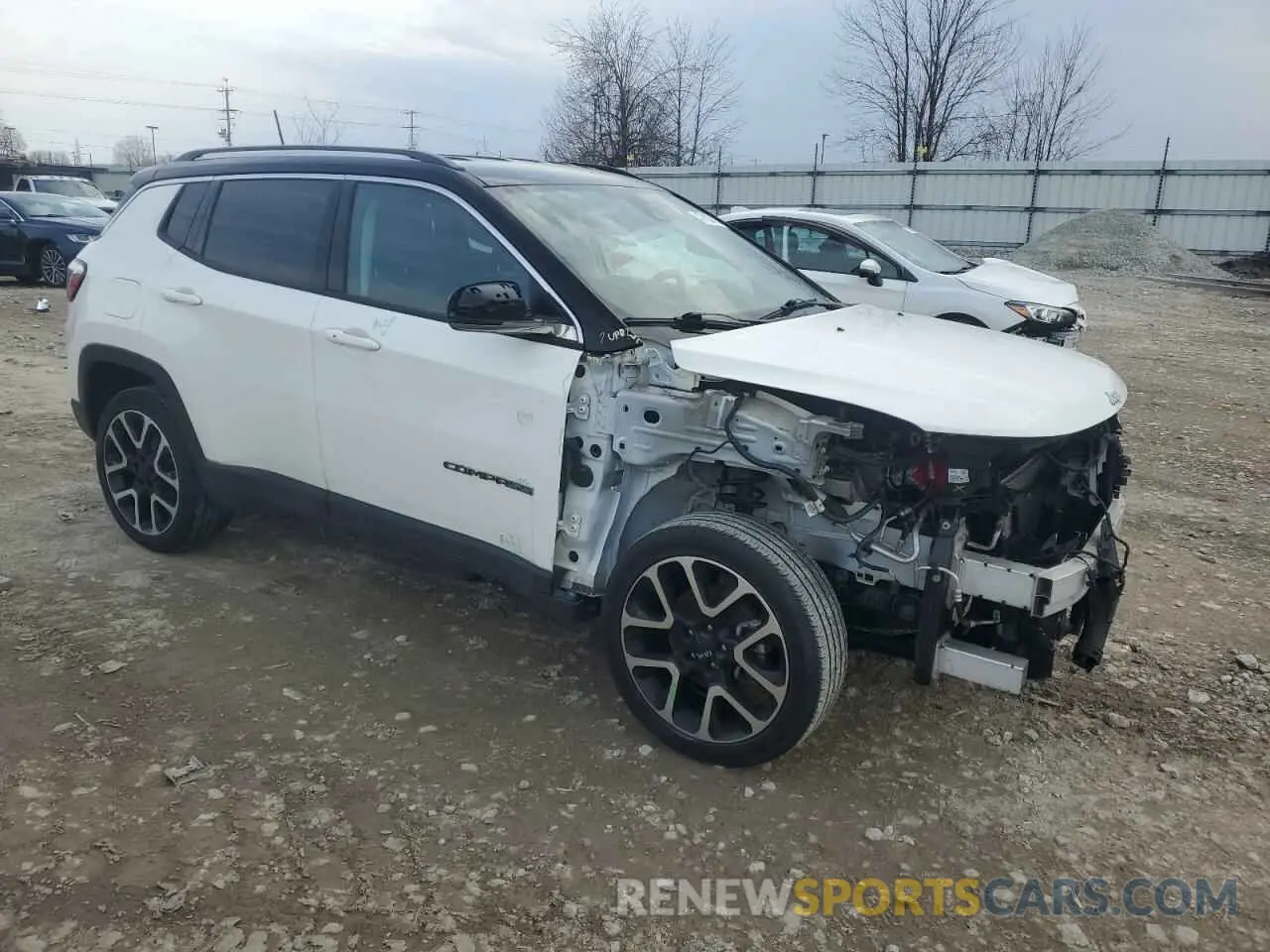 4 fotografías del automóvil dañado 3C4NJDCB3MT558778 JEEP COMPASS 2021