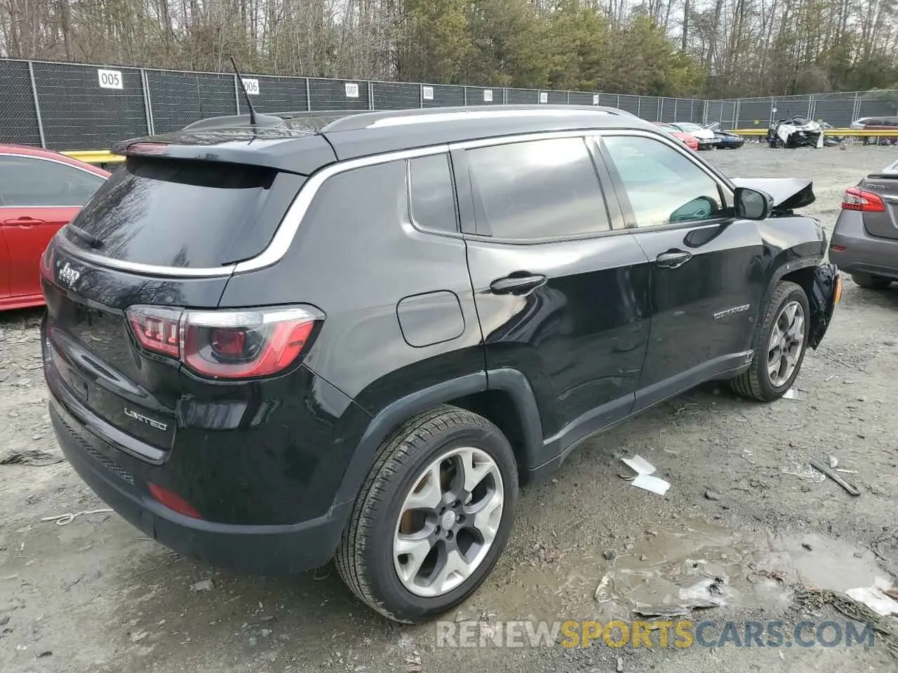 3 fotografías del automóvil dañado 3C4NJDCB3MT593322 JEEP COMPASS 2021