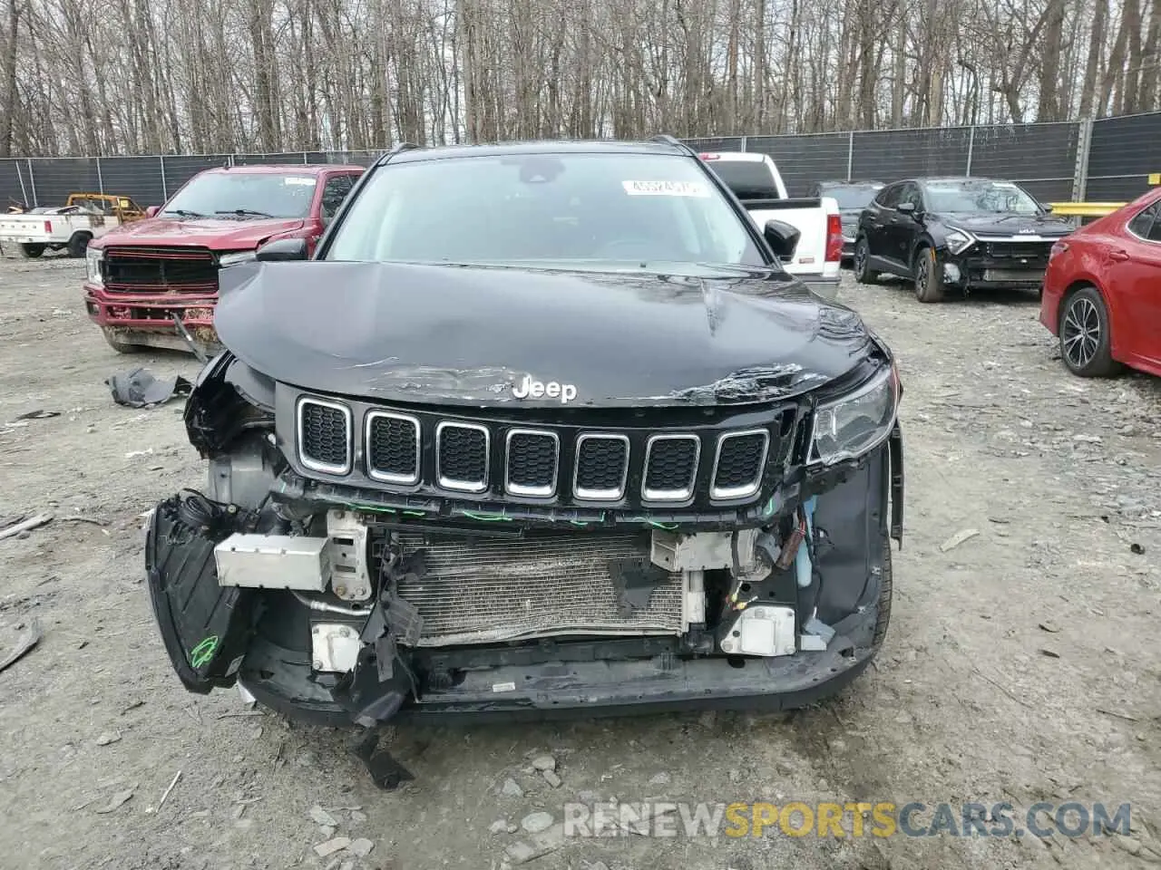 5 fotografías del automóvil dañado 3C4NJDCB3MT593322 JEEP COMPASS 2021