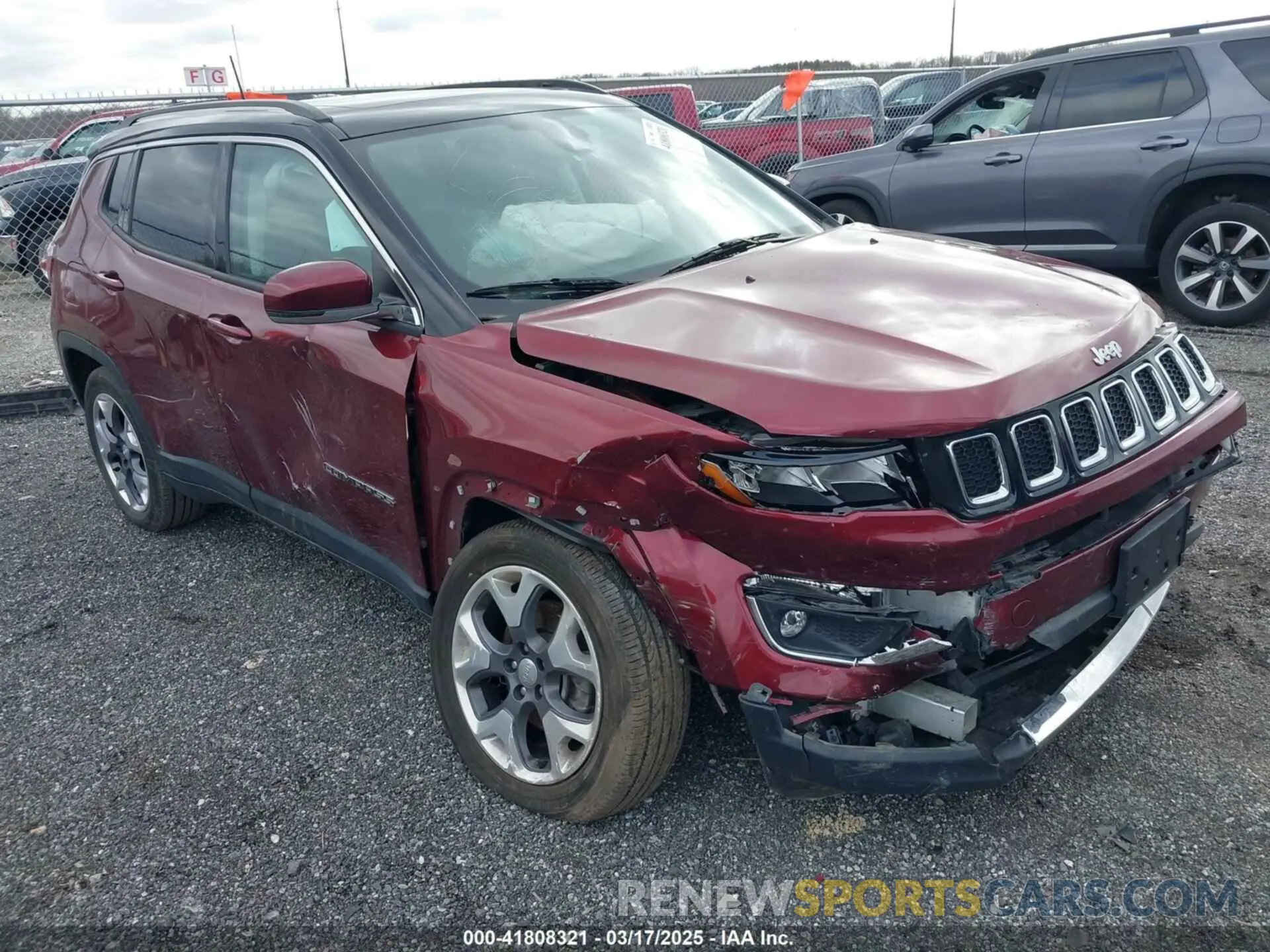 1 fotografías del automóvil dañado 3C4NJDCB3MT601337 JEEP COMPASS 2021