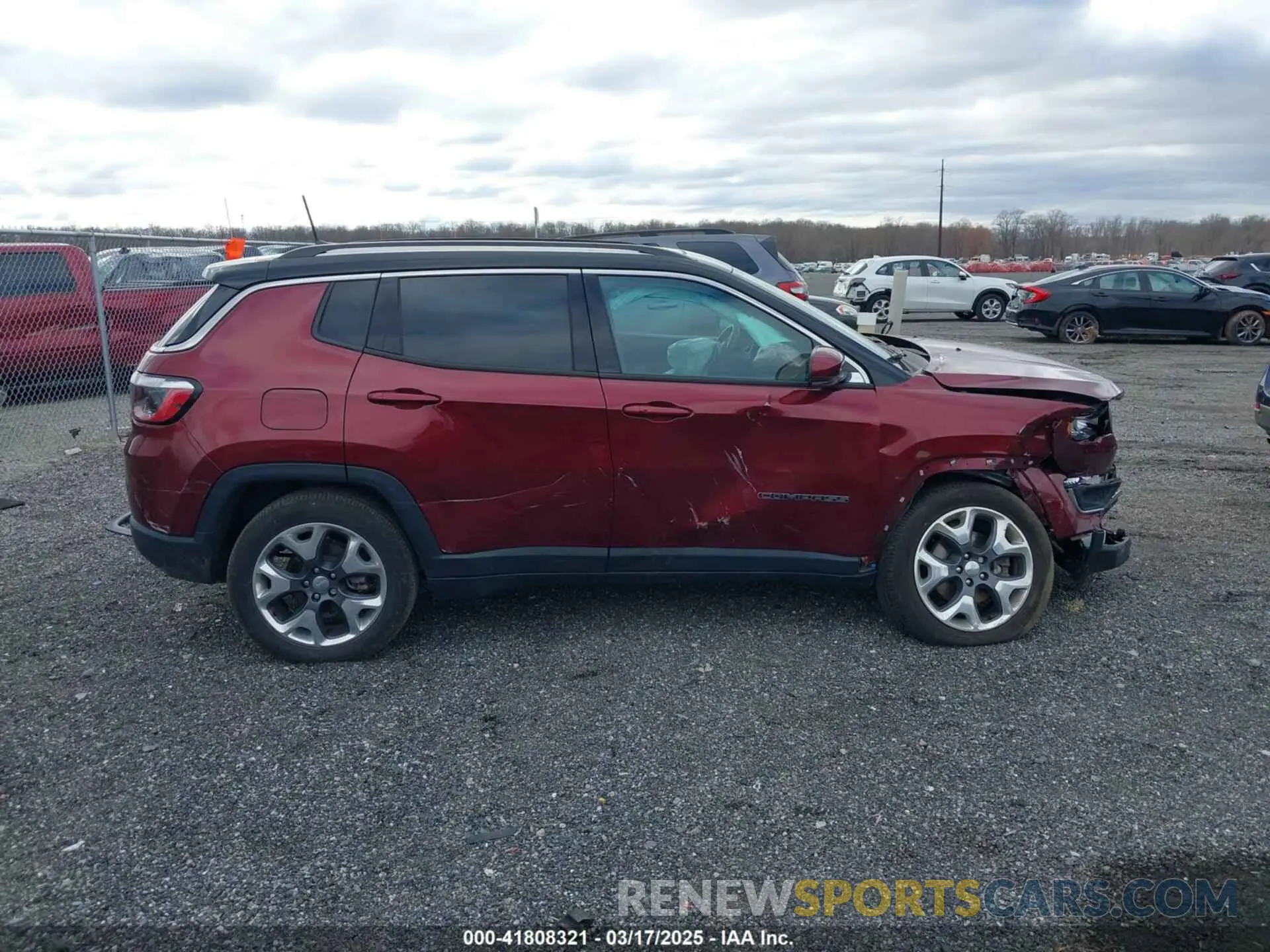 13 fotografías del automóvil dañado 3C4NJDCB3MT601337 JEEP COMPASS 2021