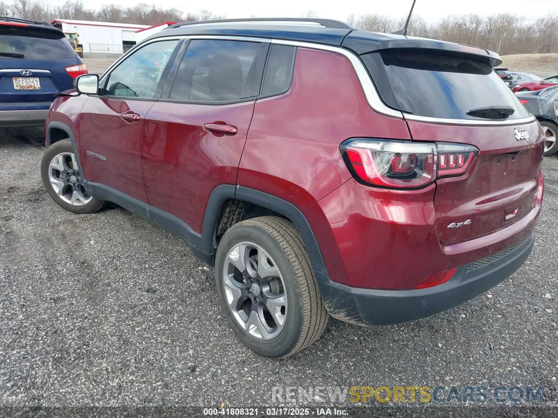 3 fotografías del automóvil dañado 3C4NJDCB3MT601337 JEEP COMPASS 2021