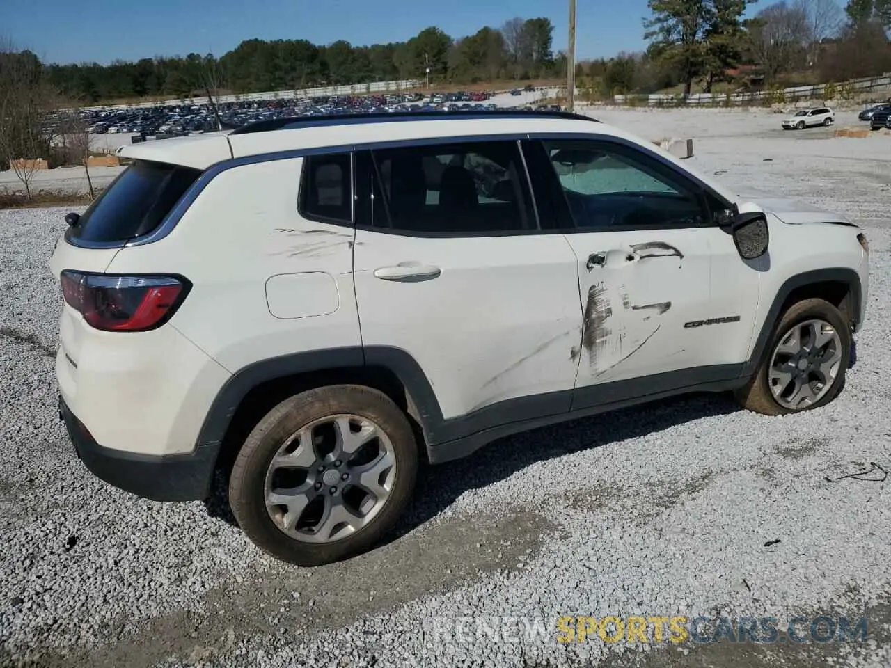 3 fotografías del automóvil dañado 3C4NJDCB4MT511145 JEEP COMPASS 2021