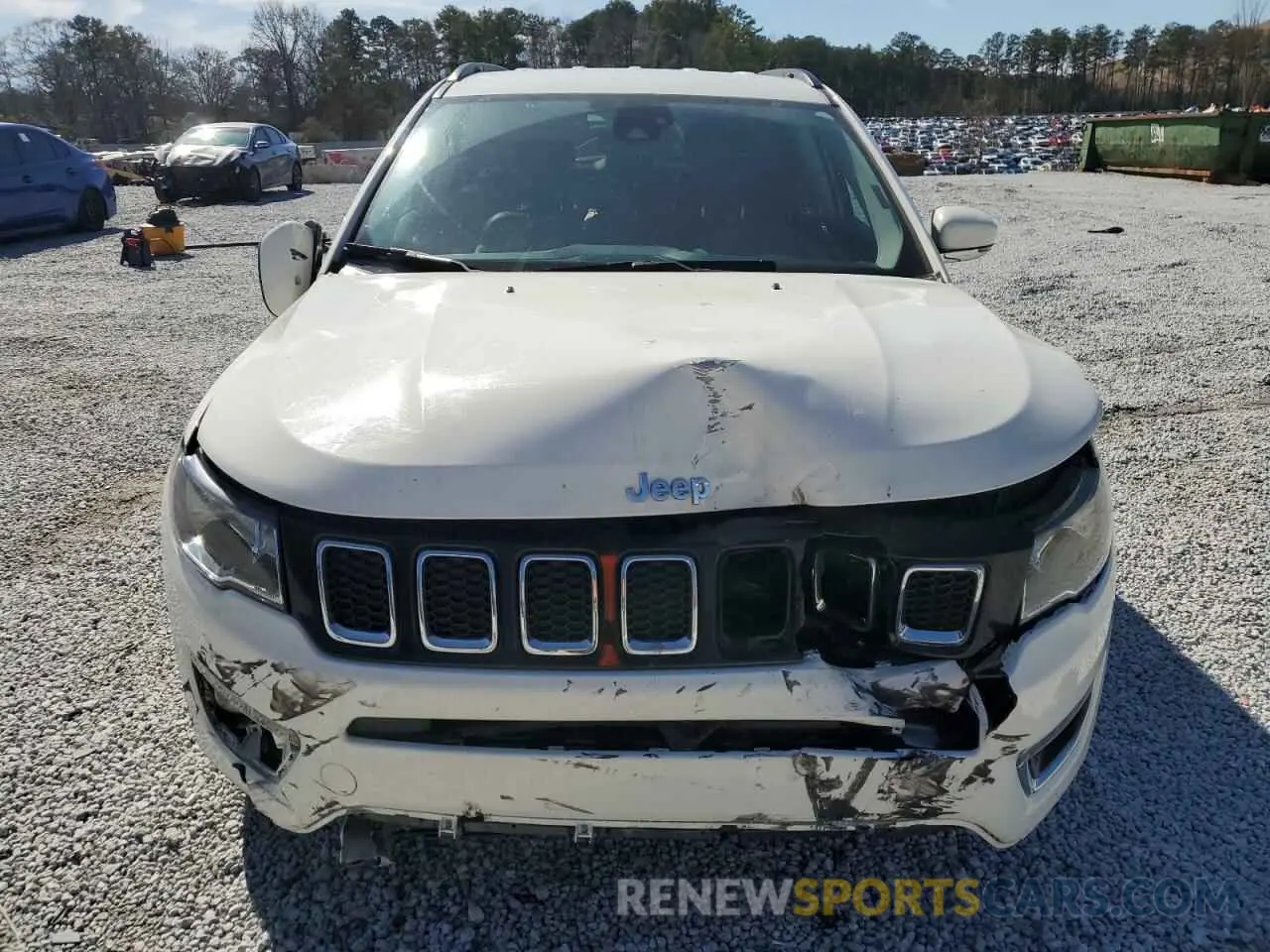 5 fotografías del automóvil dañado 3C4NJDCB4MT511145 JEEP COMPASS 2021