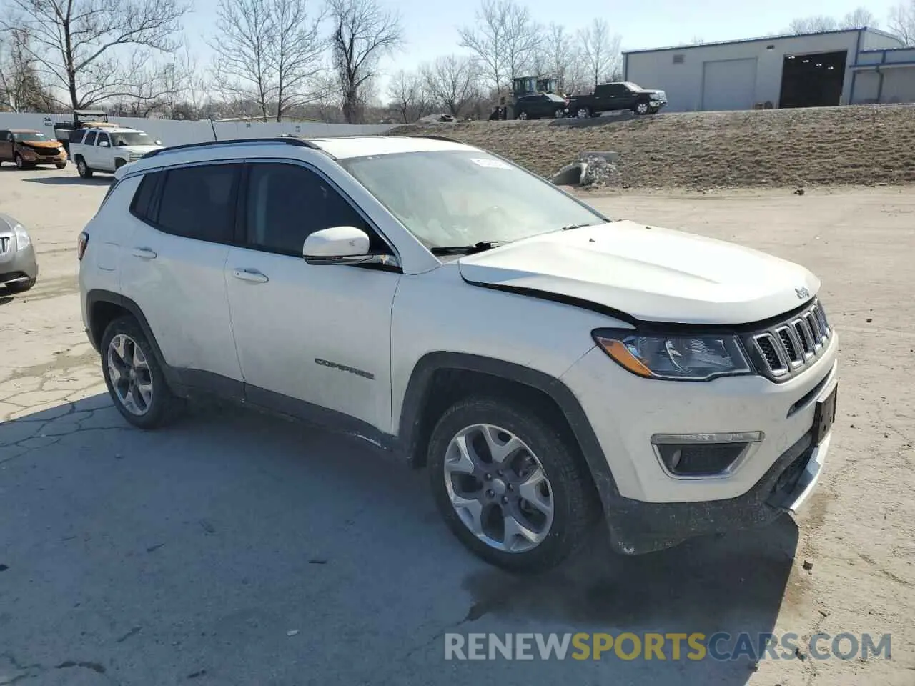 4 fotografías del automóvil dañado 3C4NJDCB4MT556585 JEEP COMPASS 2021
